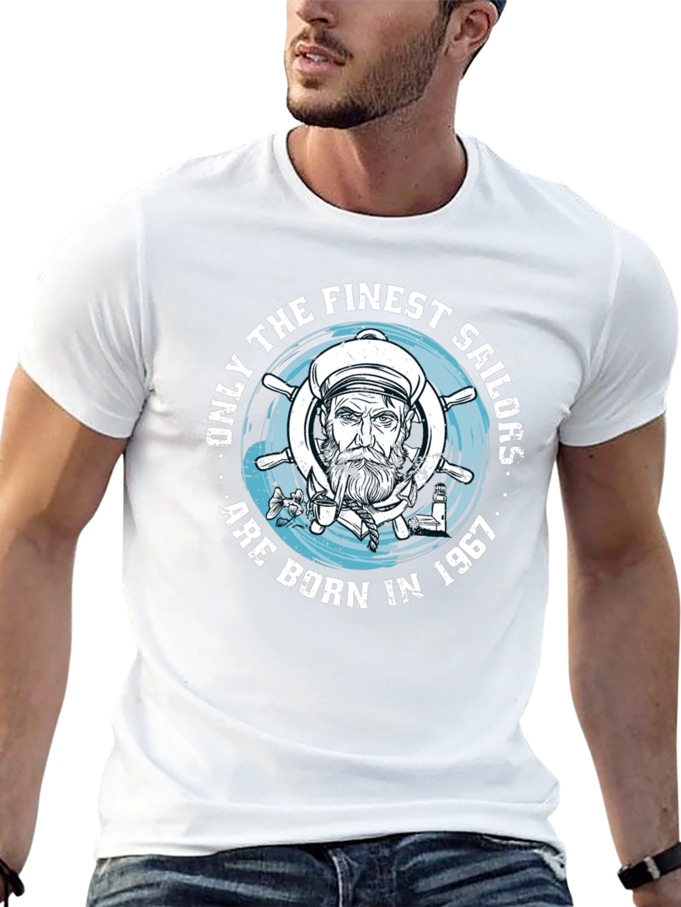 Finest Sailors Born in 1967 Black T-Shirt