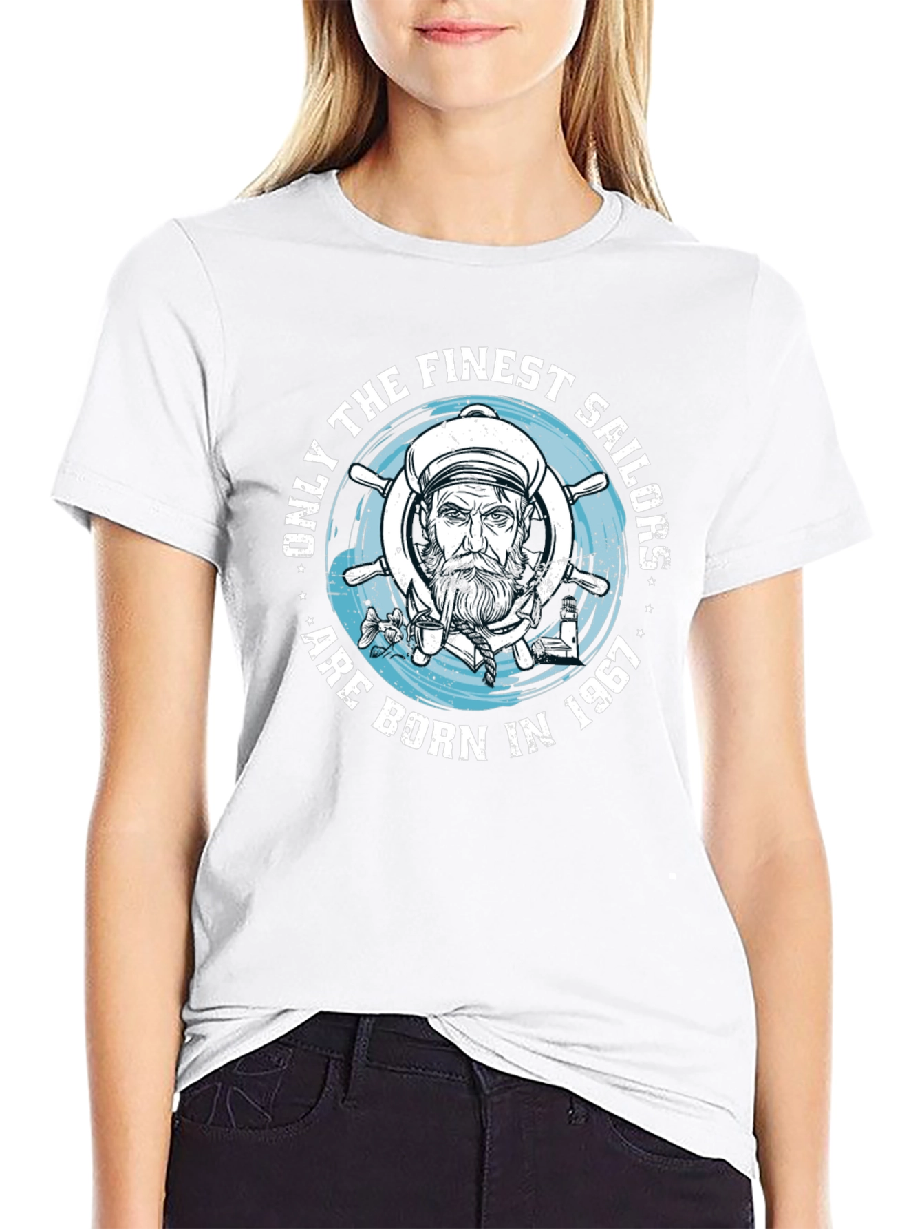 Finest Sailors Born in 1967 Black T-Shirt