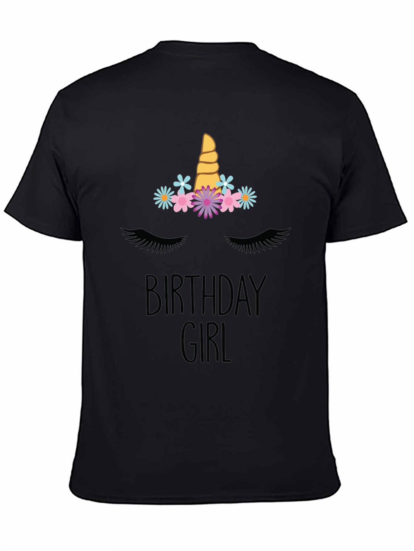 Birthday Girl Unicorn Graphic Tee