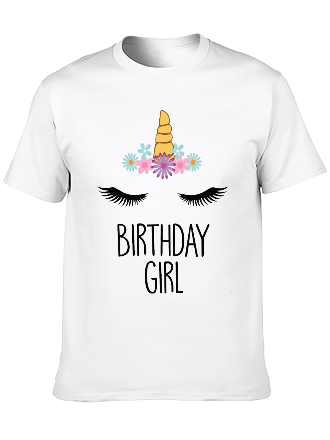 Birthday Girl Unicorn Graphic Tee