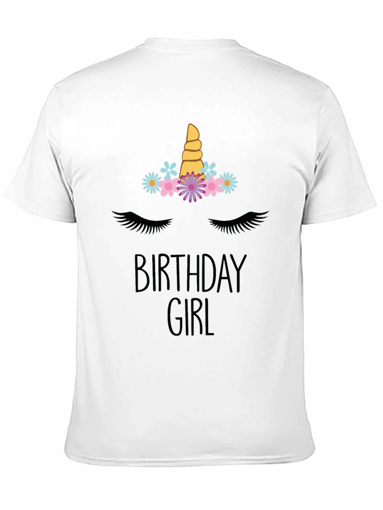 Birthday Girl Unicorn Graphic Tee