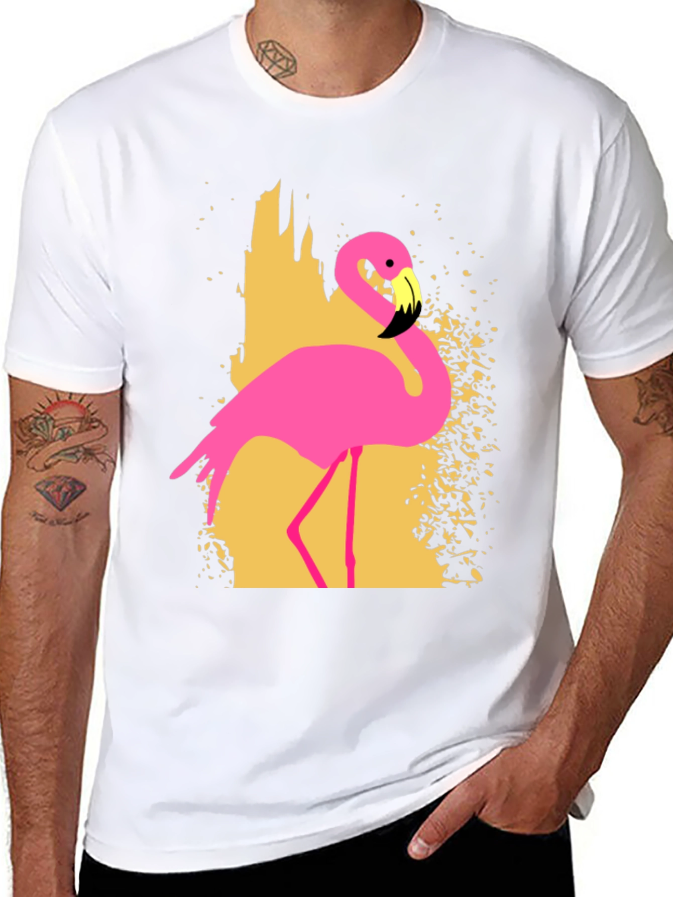 Black Flamingo Graphic T-Shirt