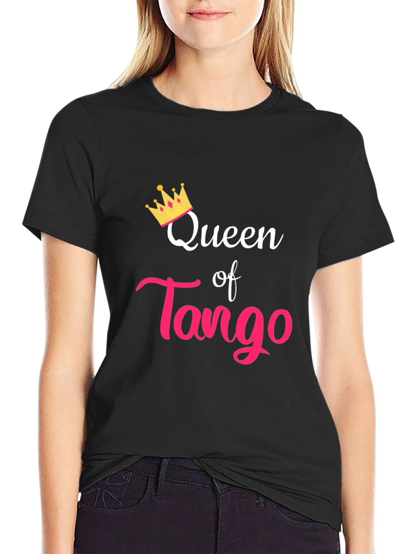 Queen of Tango Black Graphic T-Shirt