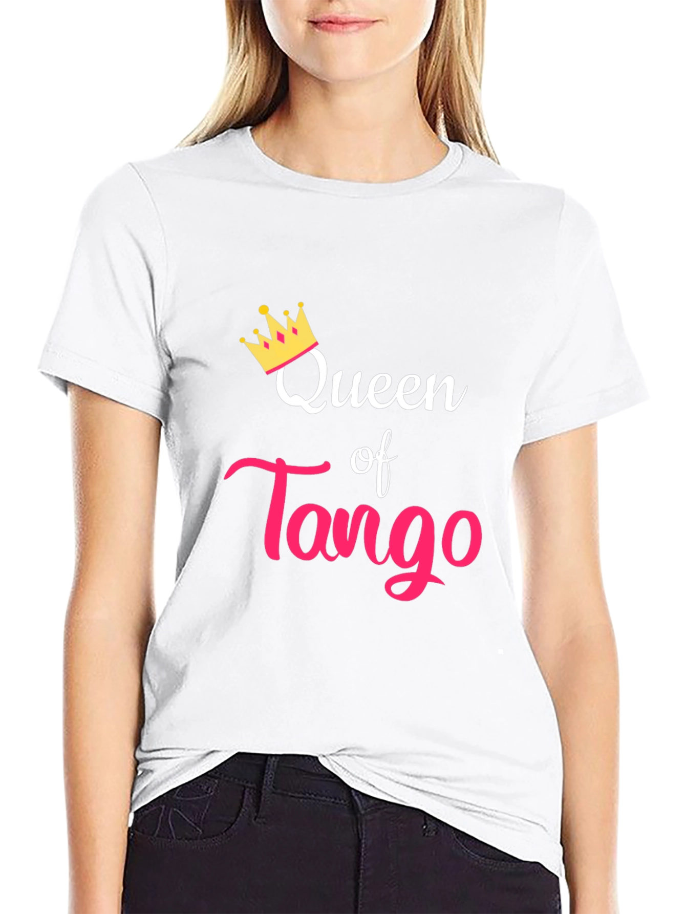 Queen of Tango Black Graphic T-Shirt