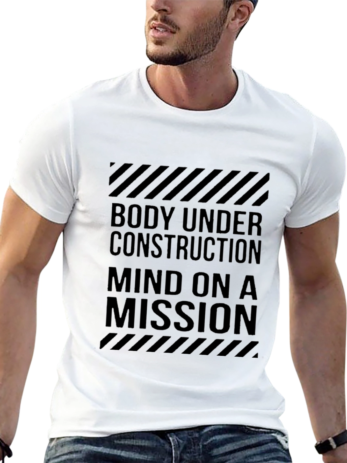 Body Under Construction Black Graphic Tee