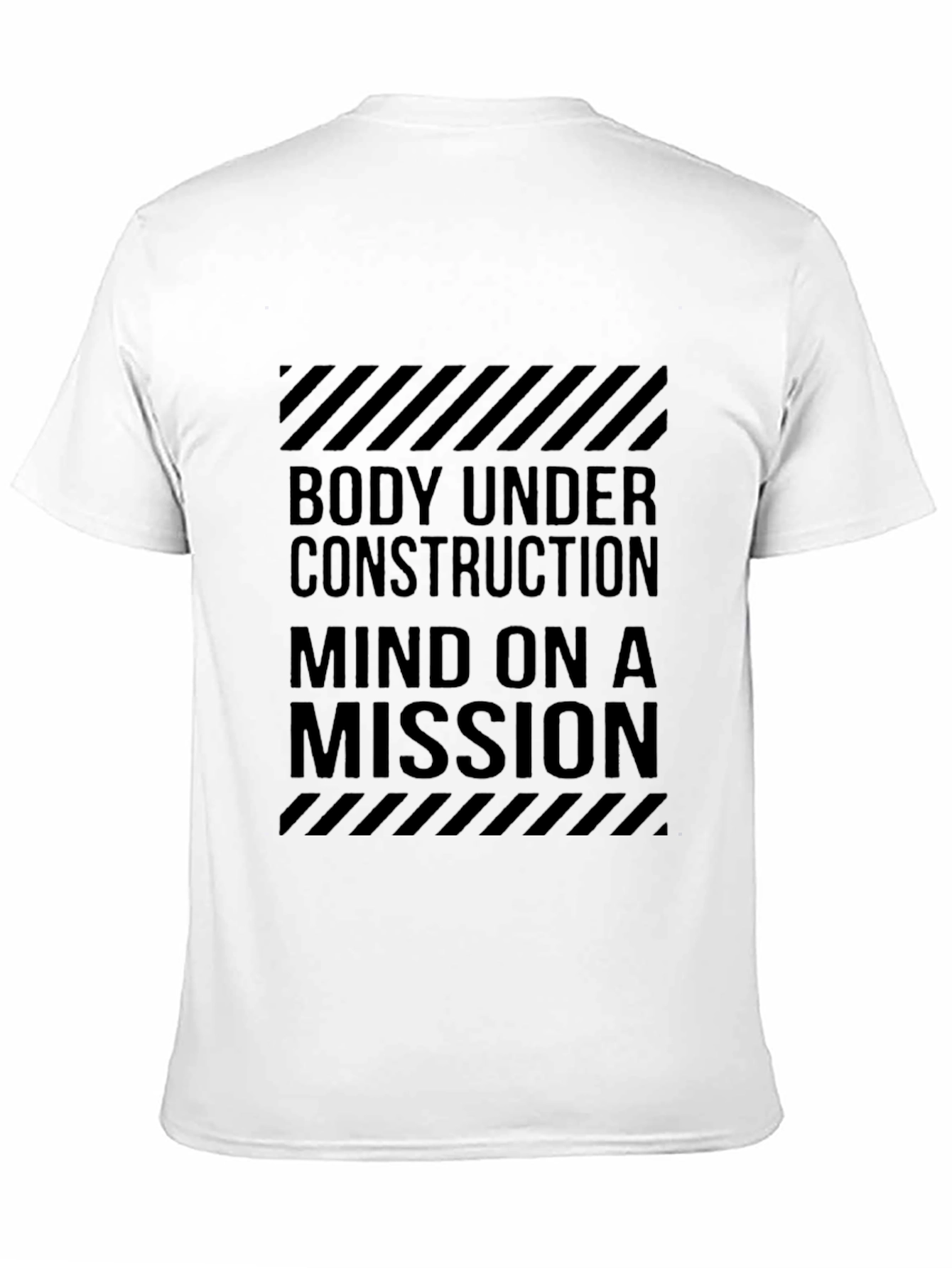 Body Under Construction Black Graphic Tee