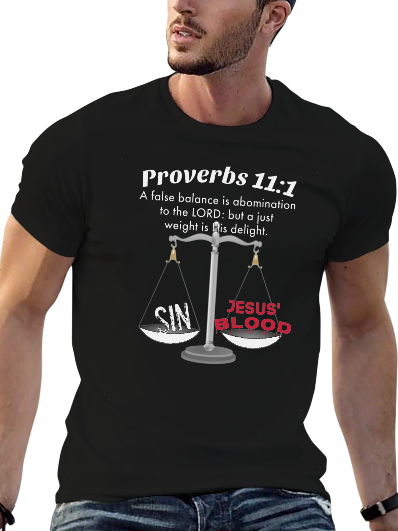 Proverbs 11:1 Christian T-Shirt