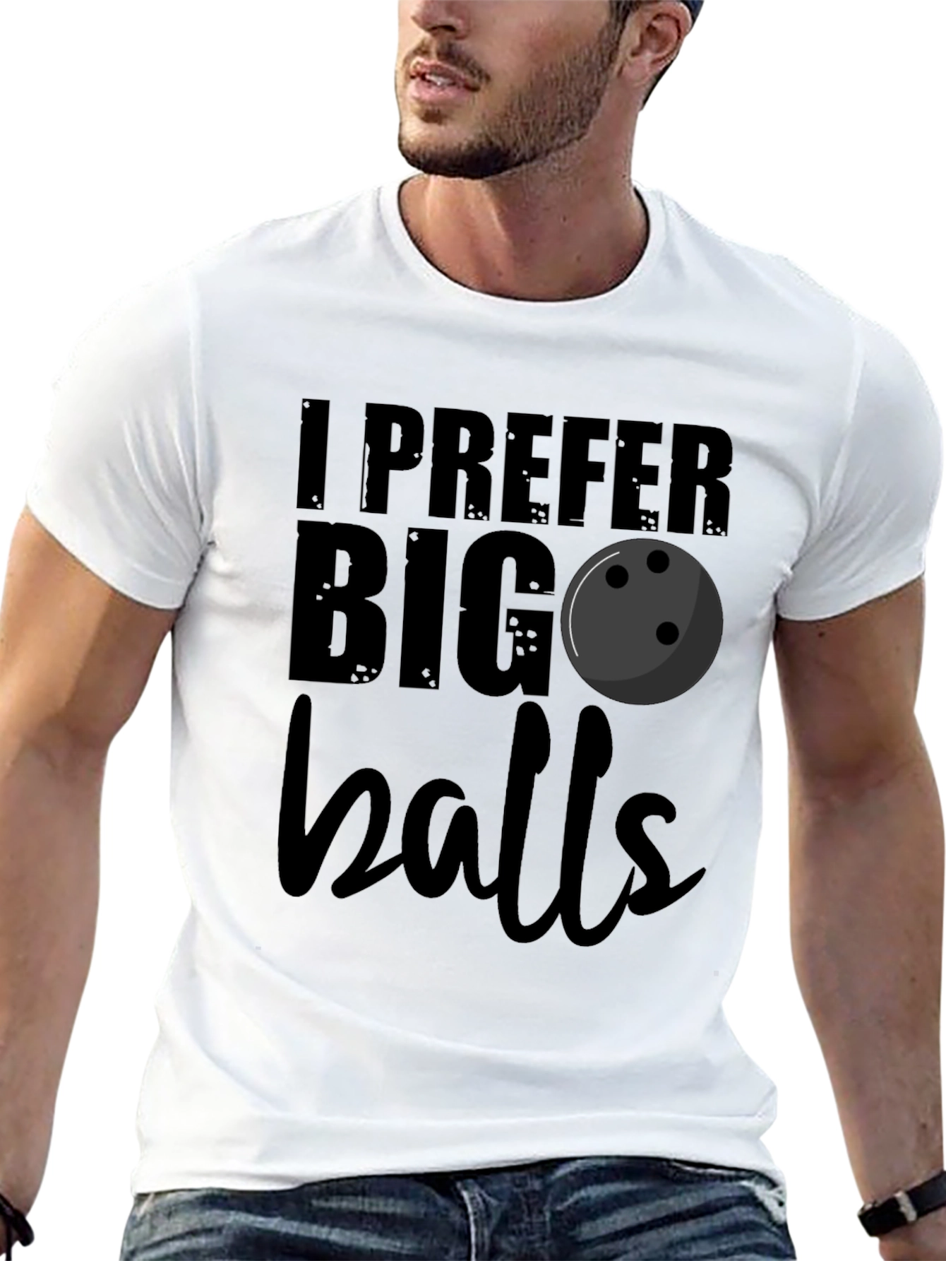 I Prefer Big Balls Bowling T-Shirt