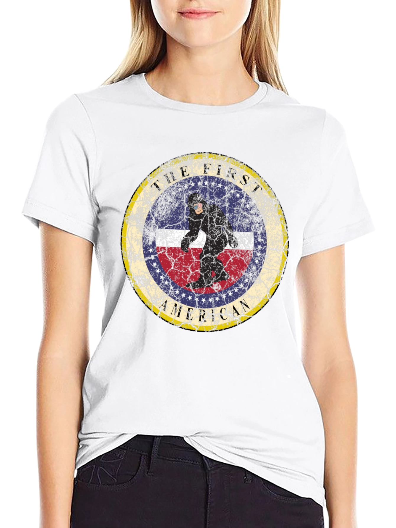 Tall First American Sasquatch Graphic Tee