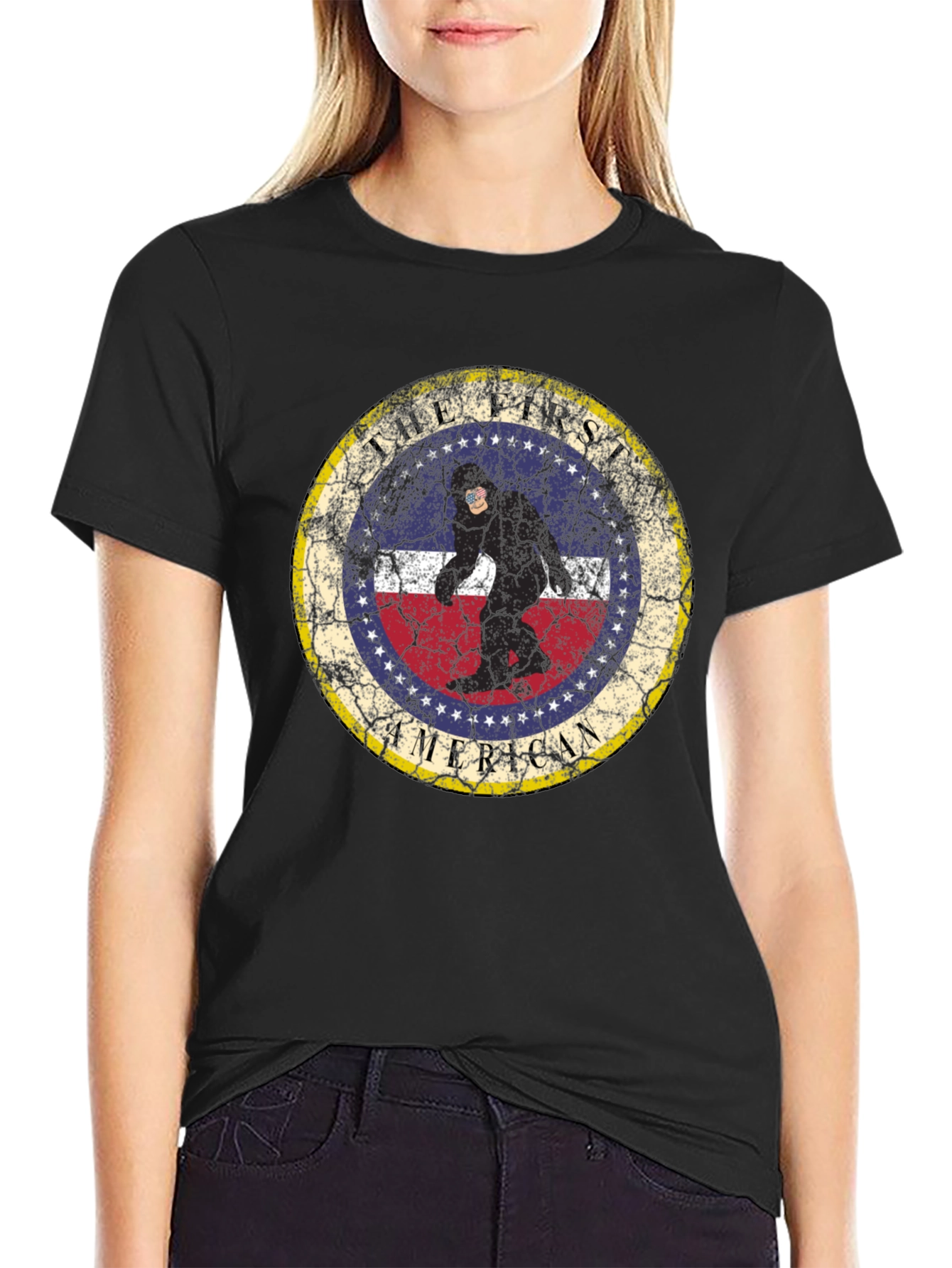 Tall First American Sasquatch Graphic Tee
