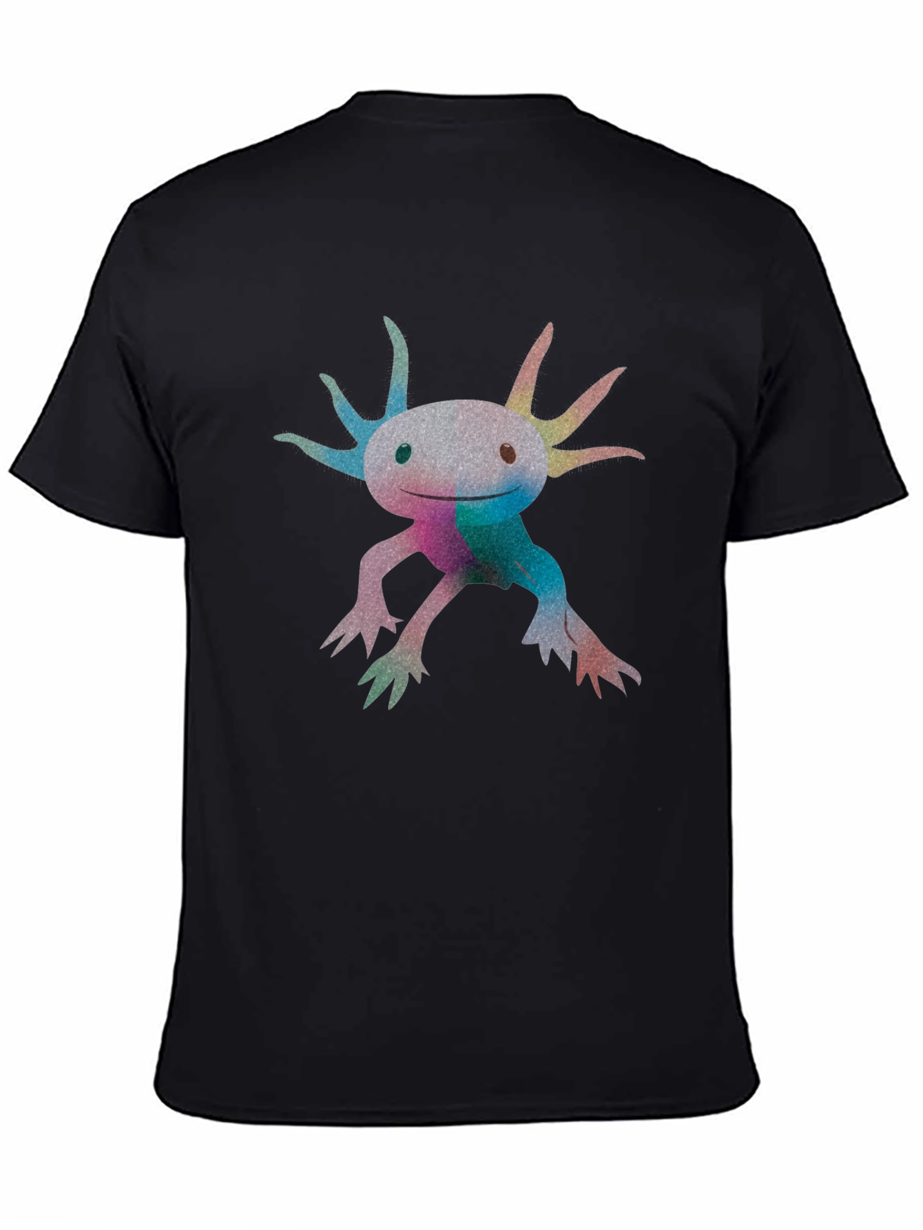 Axolotl Graphic Black T-Shirt