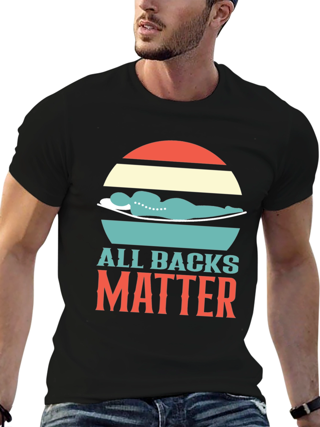 All Backs Matter T-Shirt Chiropractic Design