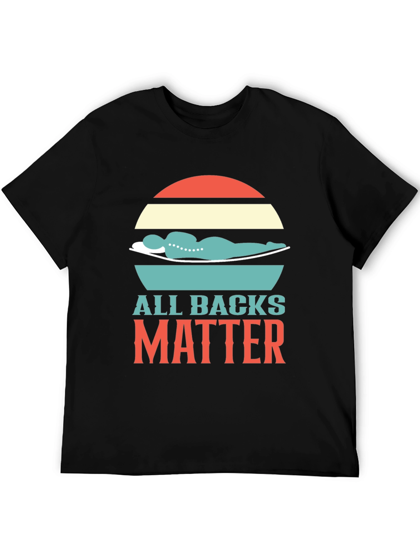 All Backs Matter T-Shirt Chiropractic Design