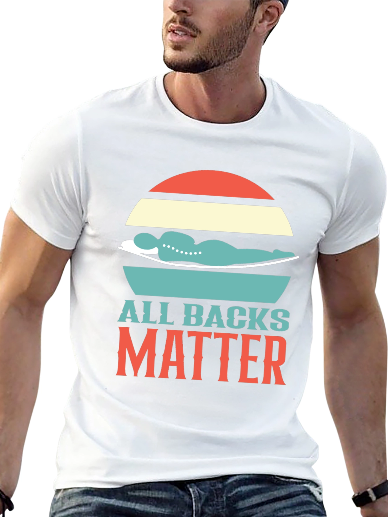 All Backs Matter T-Shirt Chiropractic Design