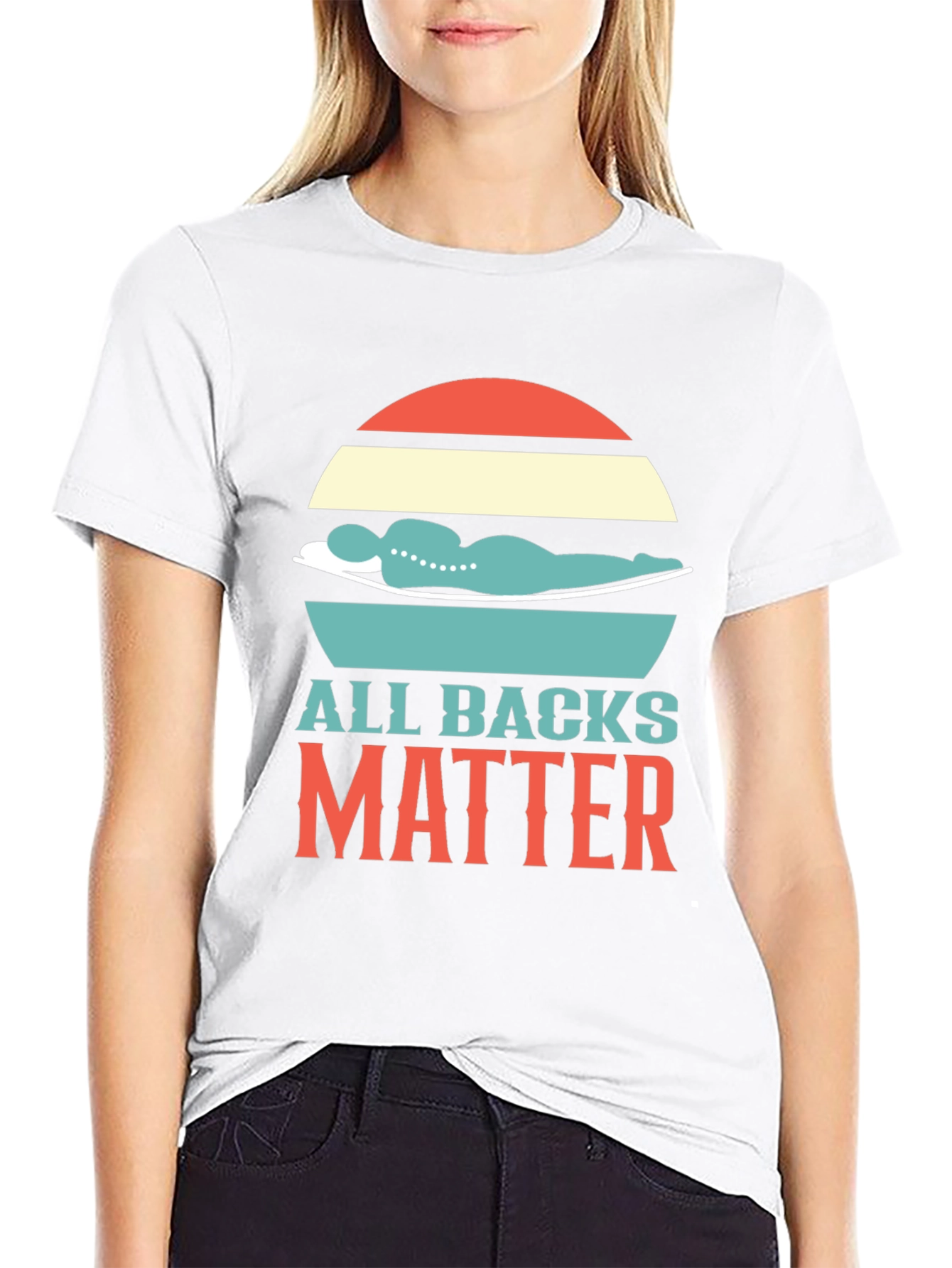 All Backs Matter T-Shirt Chiropractic Design