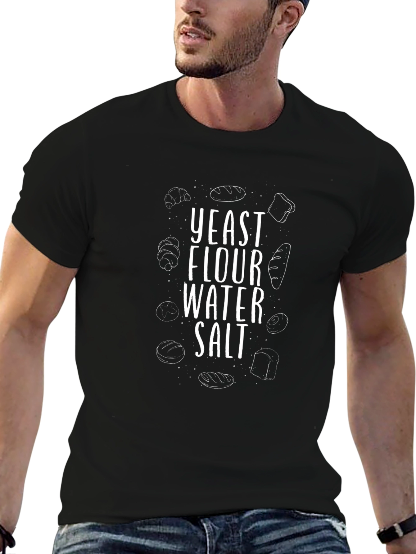 Baking Ingredients T-Shirt - Yeast Flour Water Salt