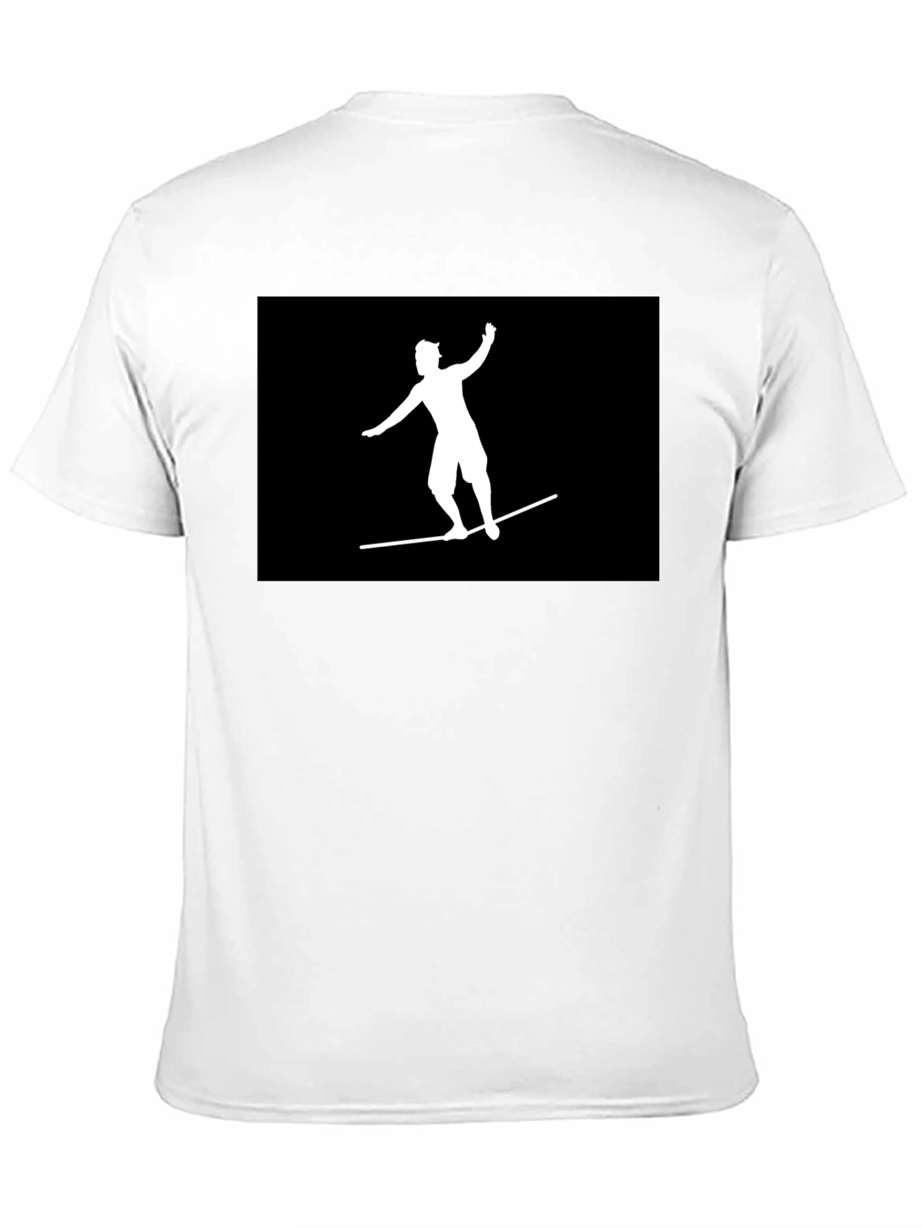 Black T-Shirt Surfer Graphic Tee Casual Wear