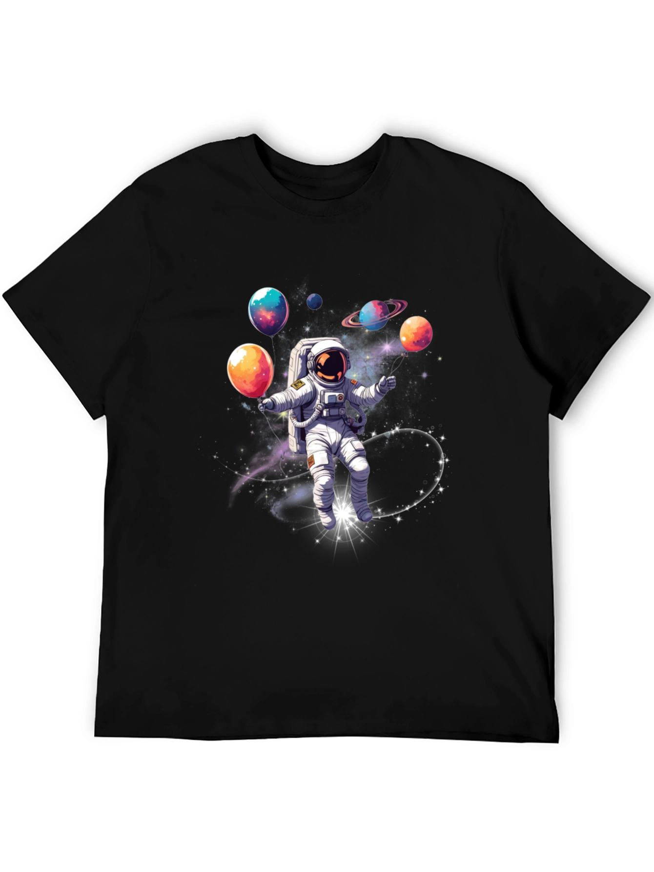 Astronaut Juggling Planets Graphic Tee