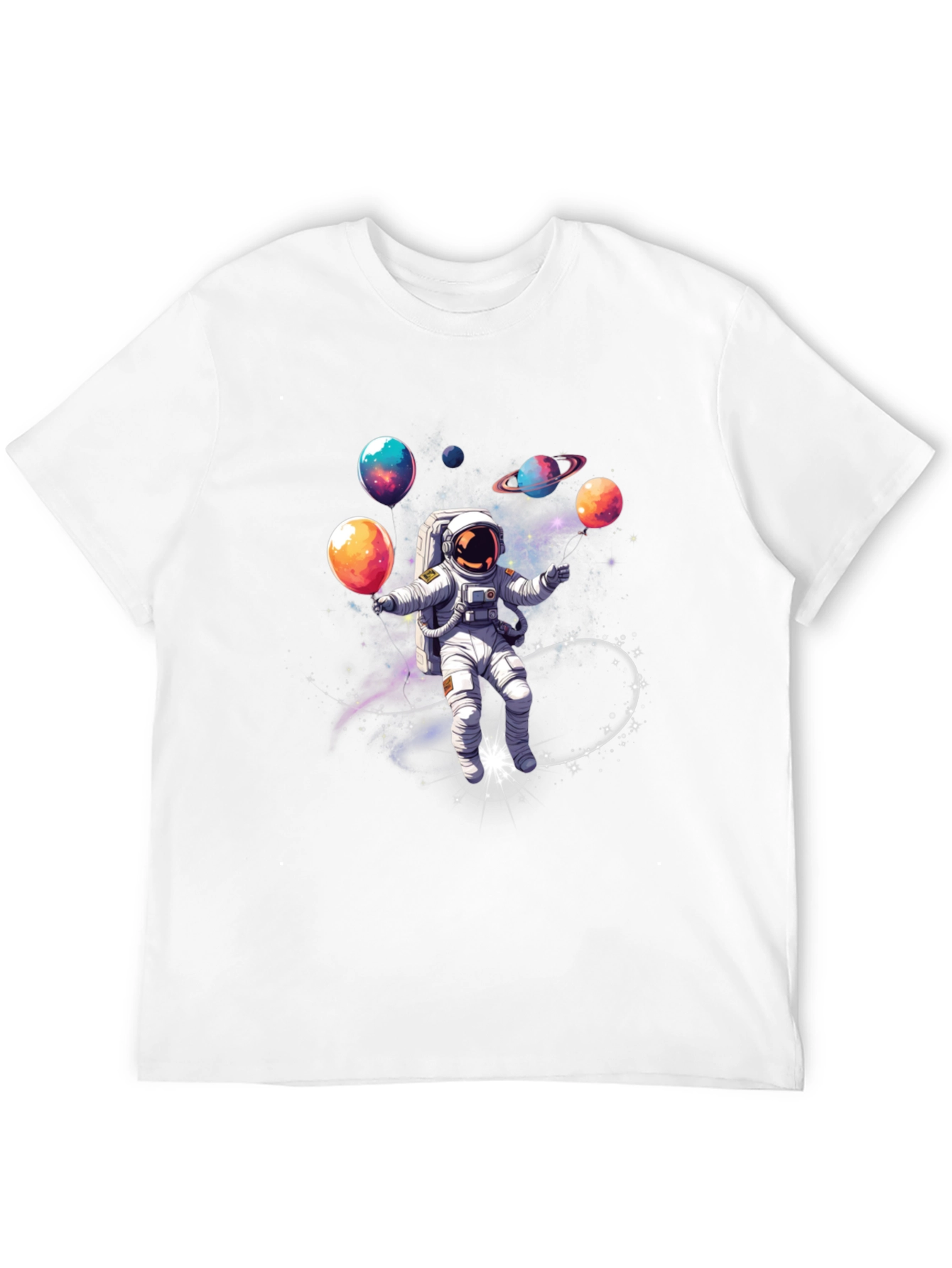 Astronaut Juggling Planets Graphic Tee