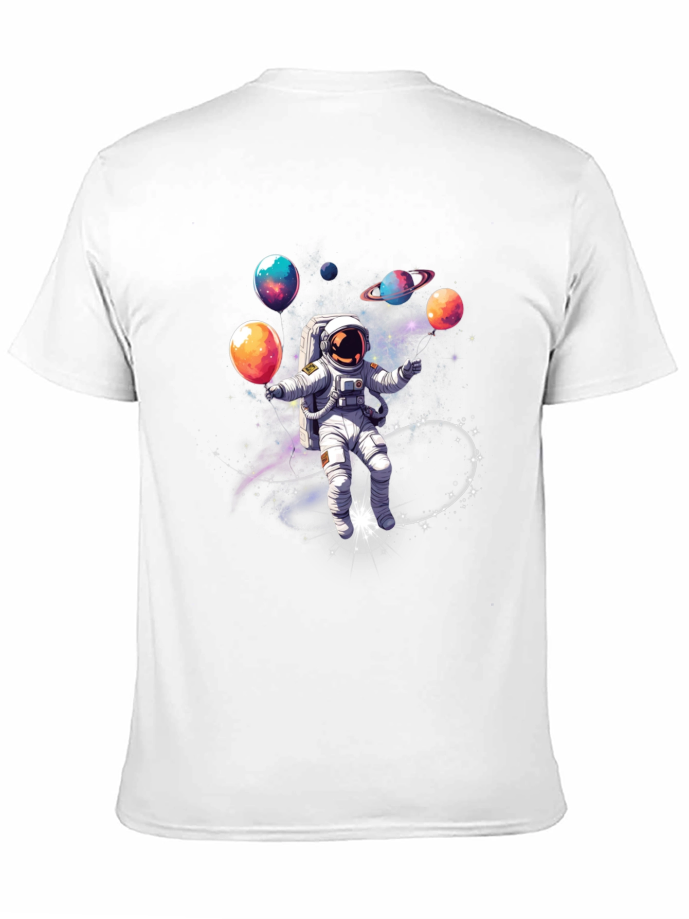 Astronaut Juggling Planets Graphic Tee