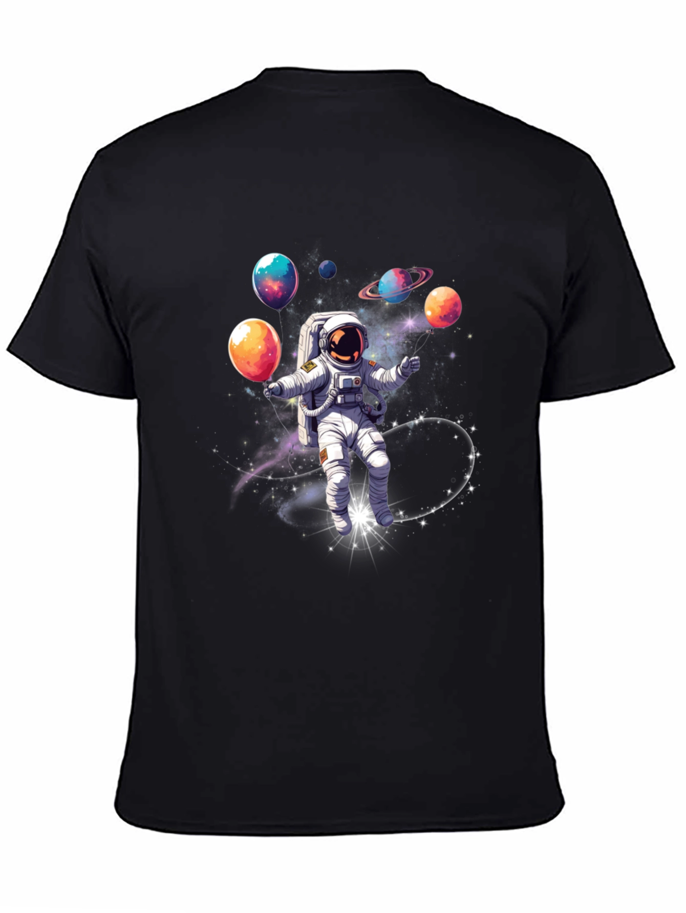 Astronaut Juggling Planets Graphic Tee