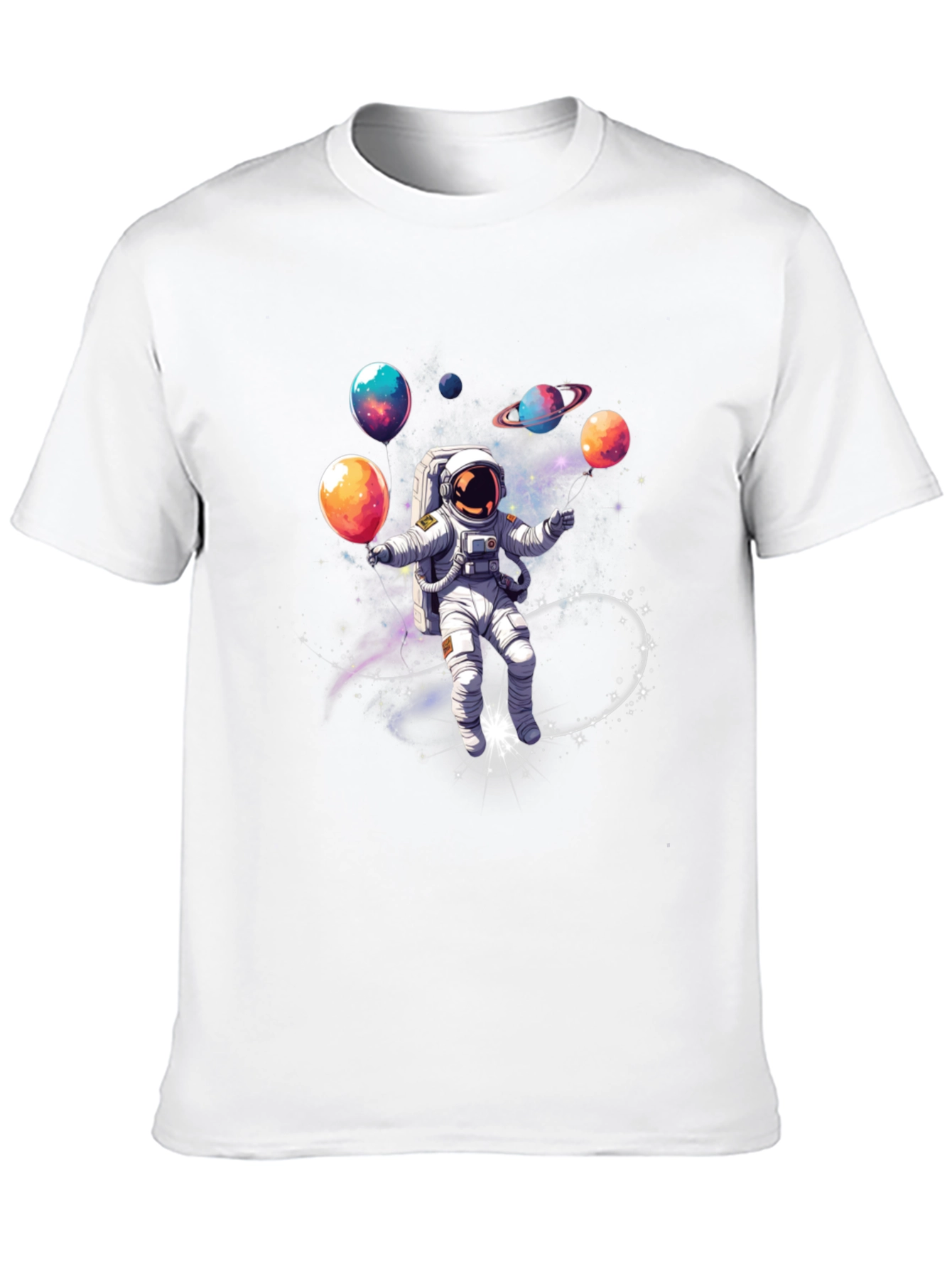 Astronaut Juggling Planets Graphic Tee