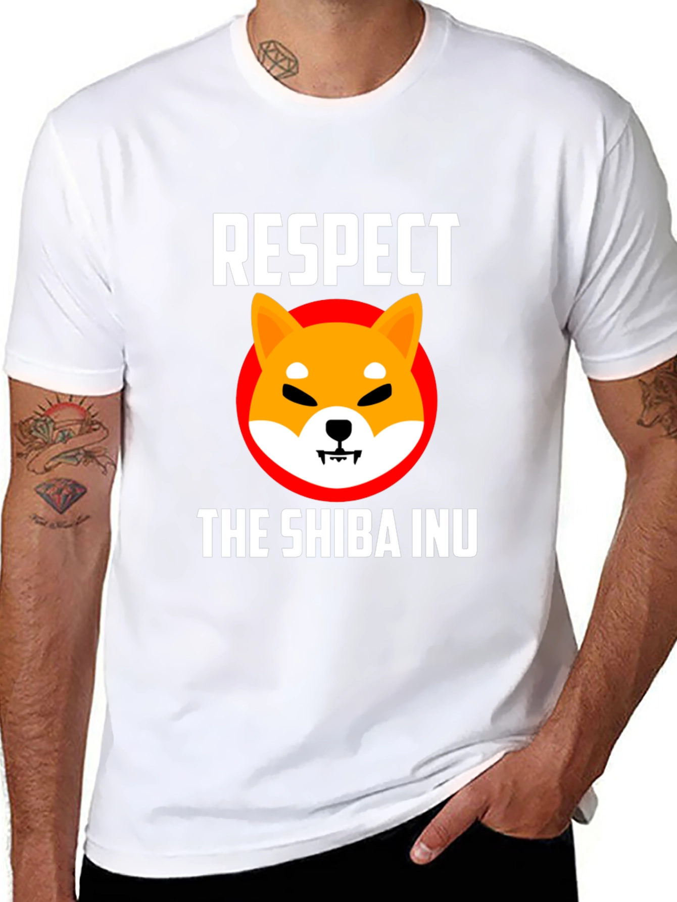 Respect The Shiba Inu Graphic T-Shirt