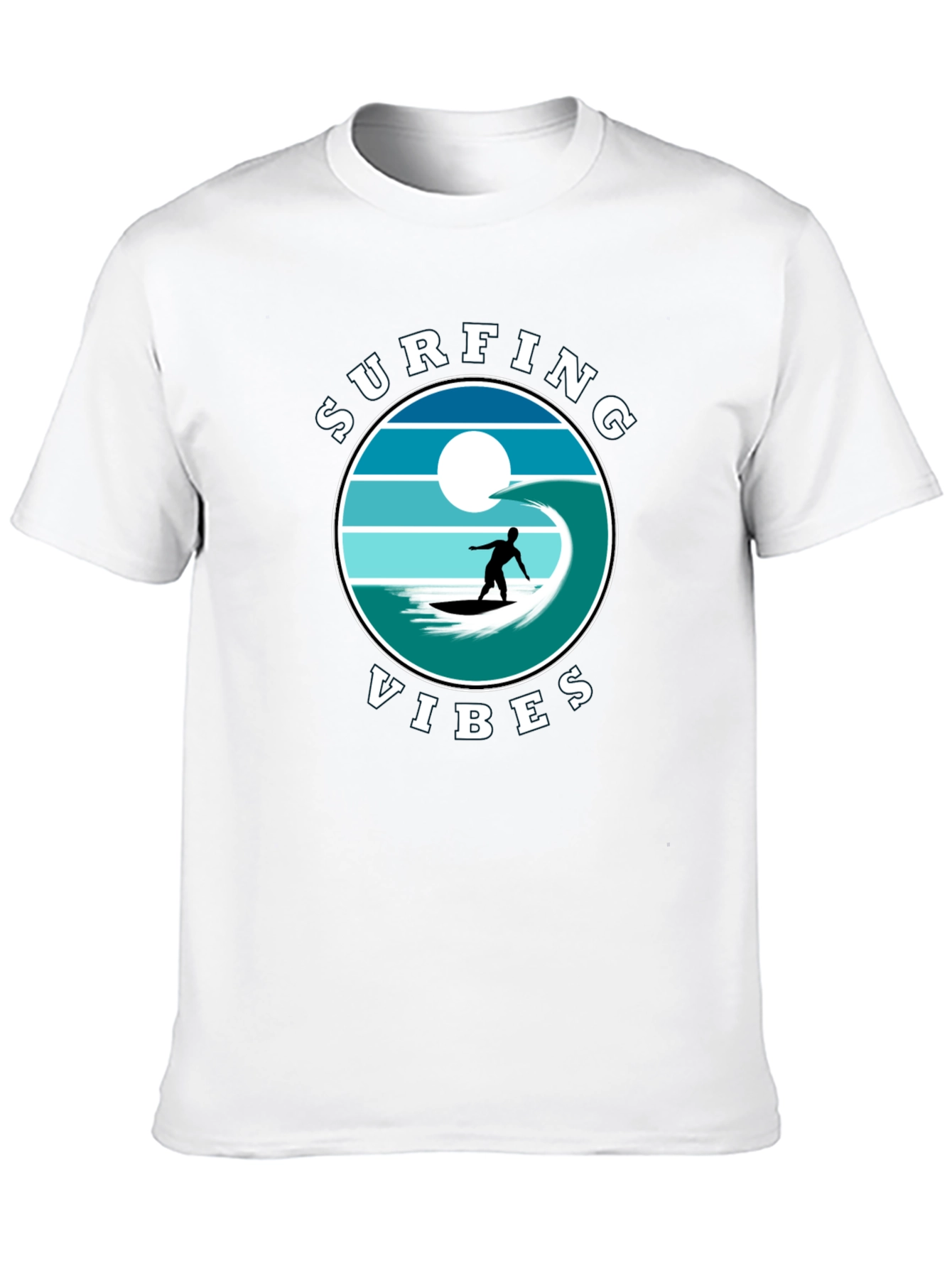Surfing Vibes Graphic Tee - Beach Lifestyle Shirt