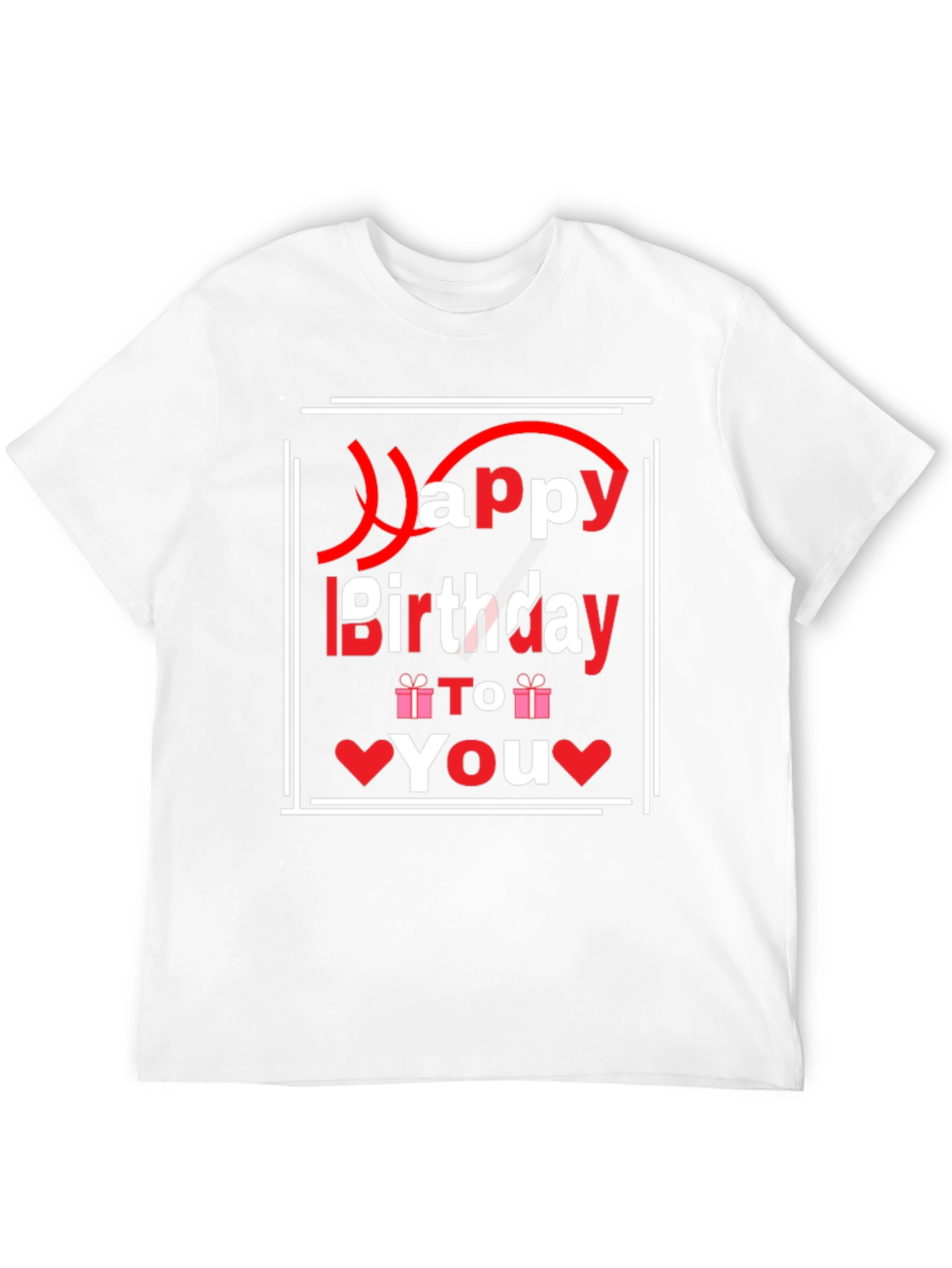 Happy Birthday Graphic T-Shirt - Black