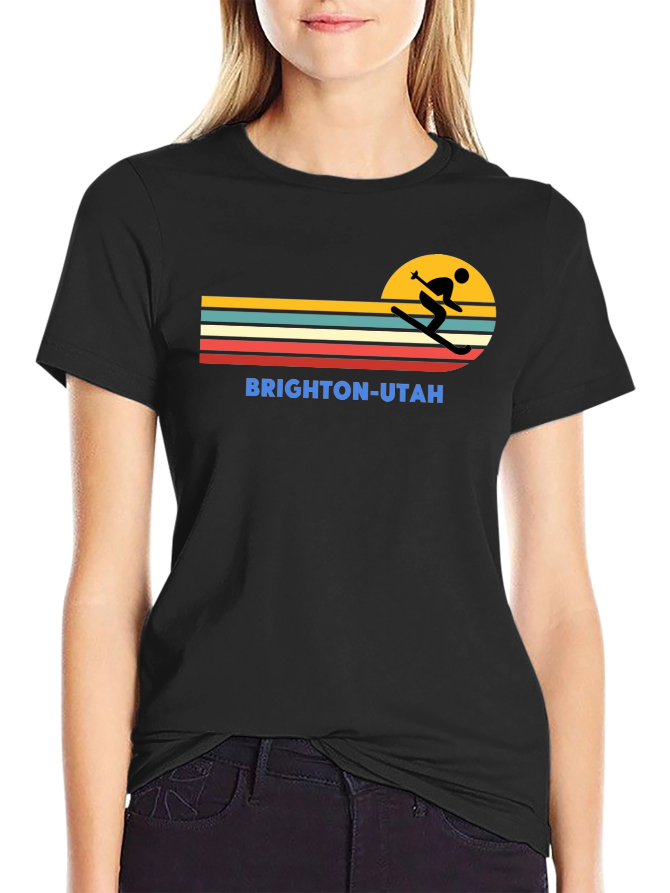 Brighton Utah Retro Ski T-Shirt