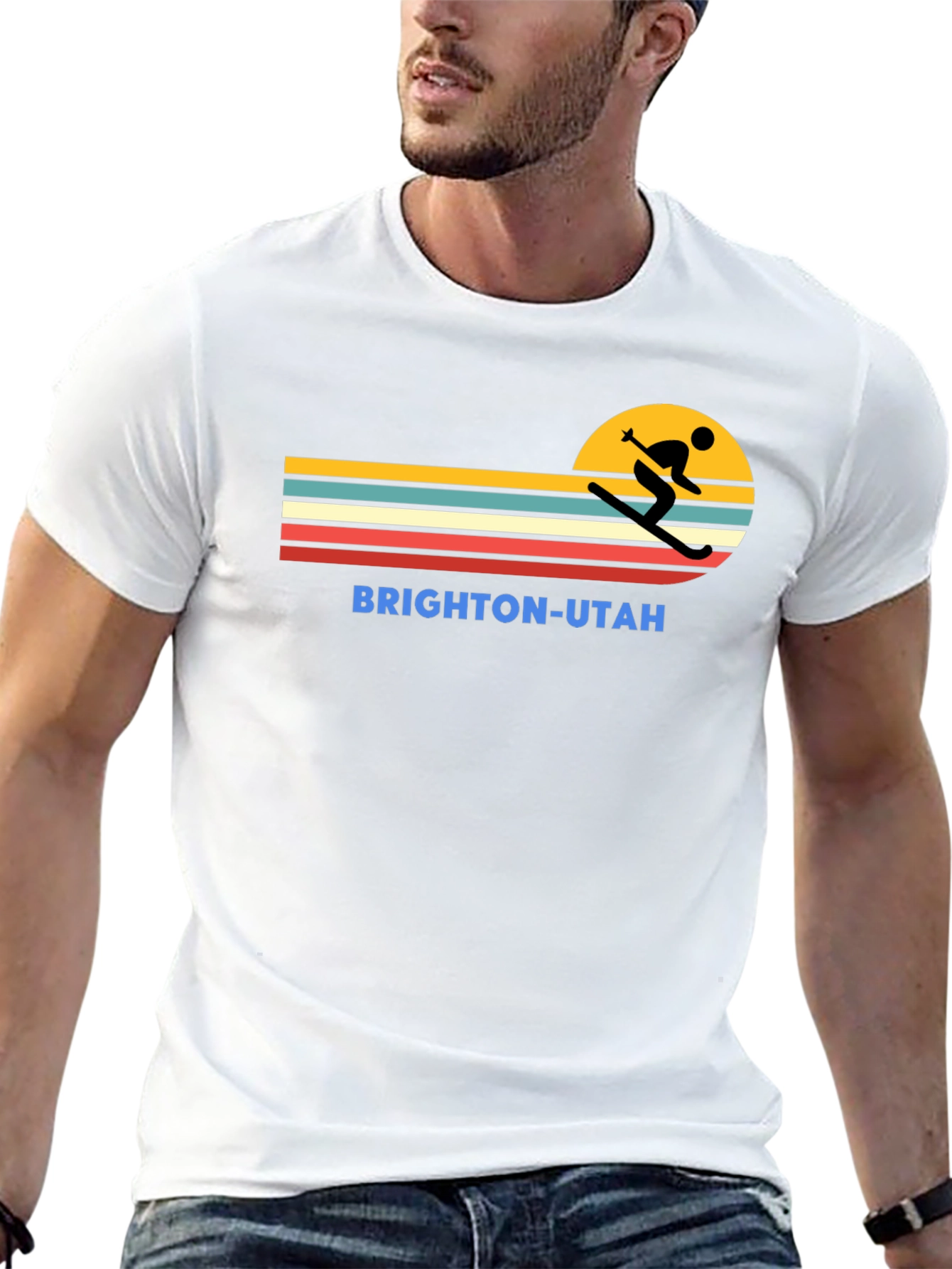 Brighton Utah Retro Ski T-Shirt