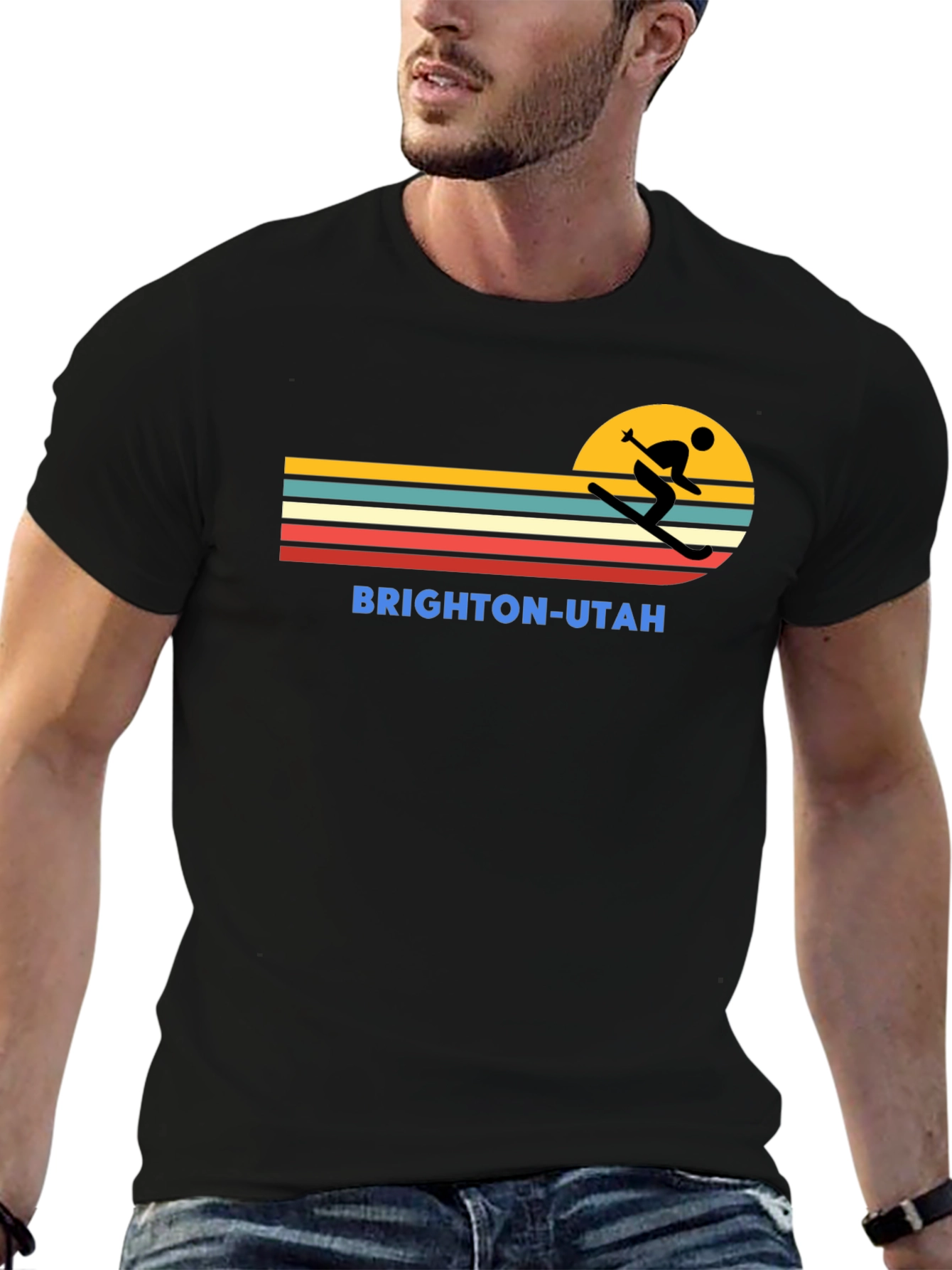 Brighton Utah Retro Ski T-Shirt