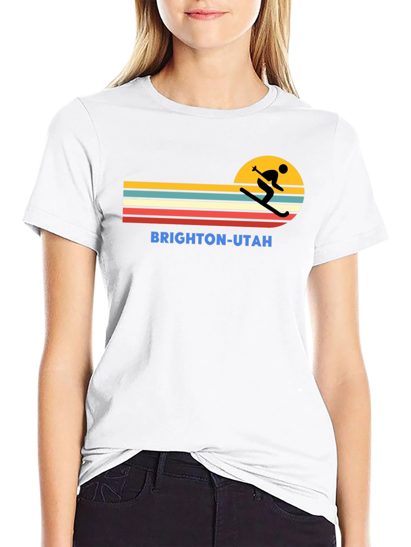 Brighton Utah Retro Ski T-Shirt