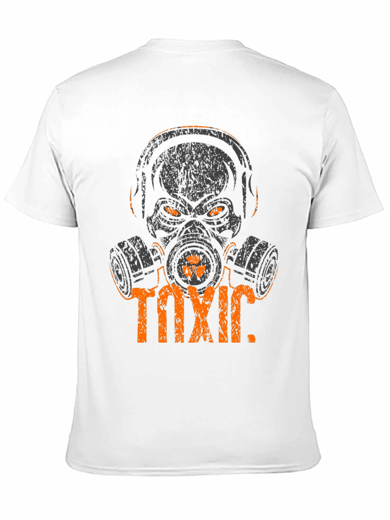 Toxic Skull Graphic Tee - Black Cotton T-Shirt