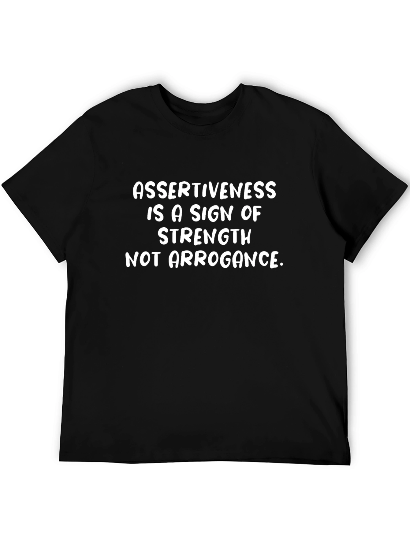 Assertiveness Strength Black Graphic Tee