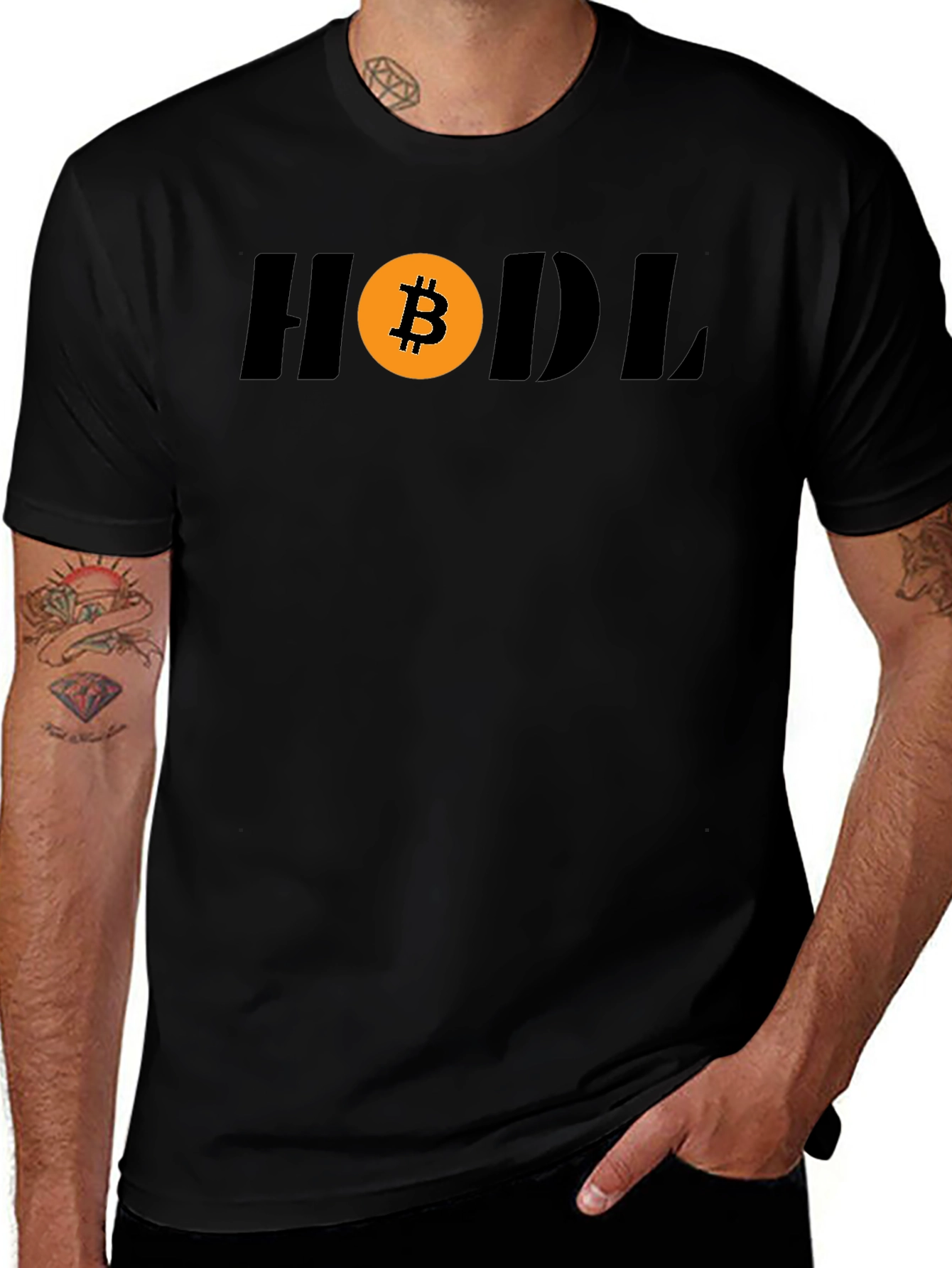 Bitcoin HODL Crypto T-Shirt - Black