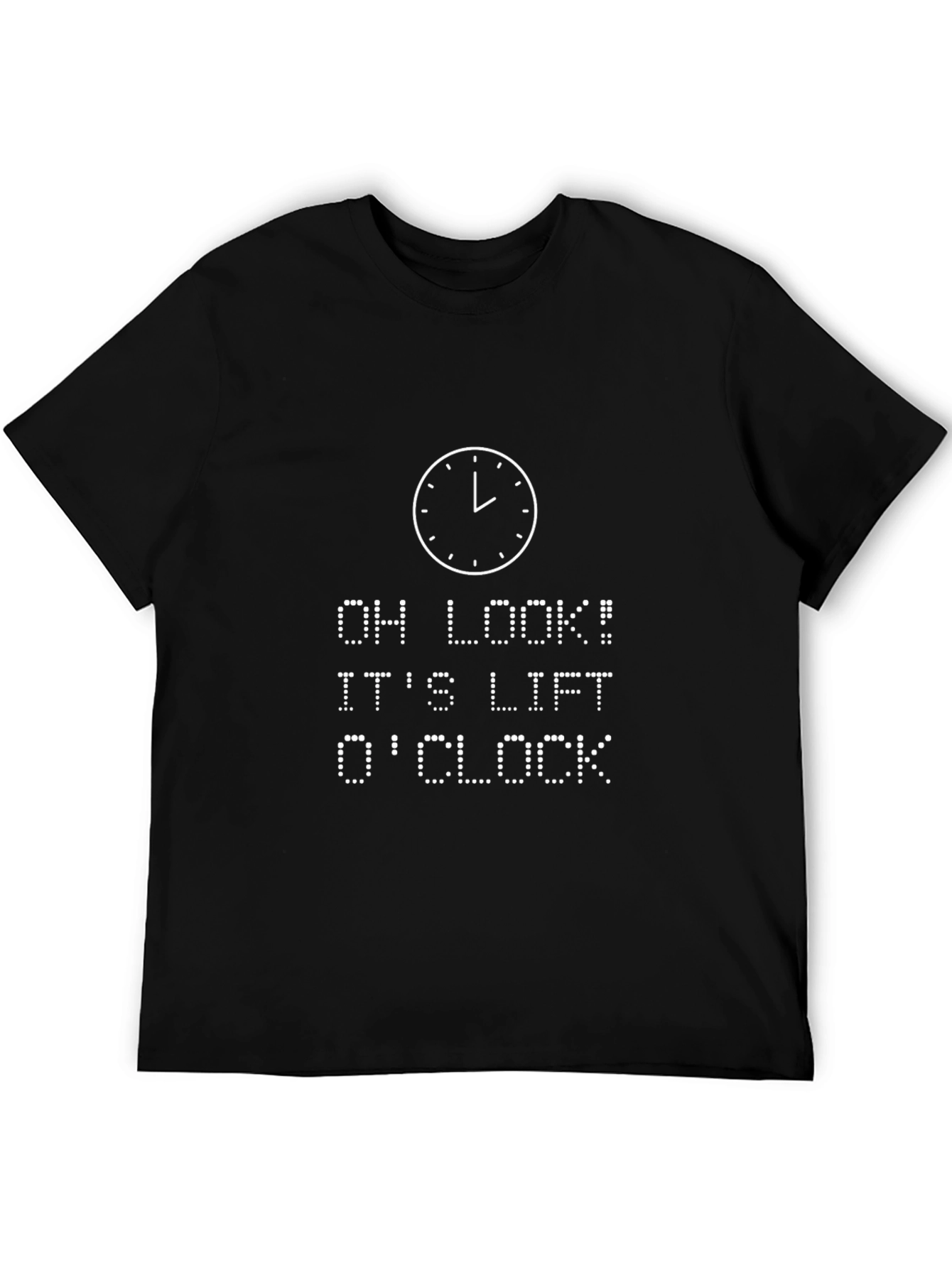 Lift OClock Black Graphic T-Shirt