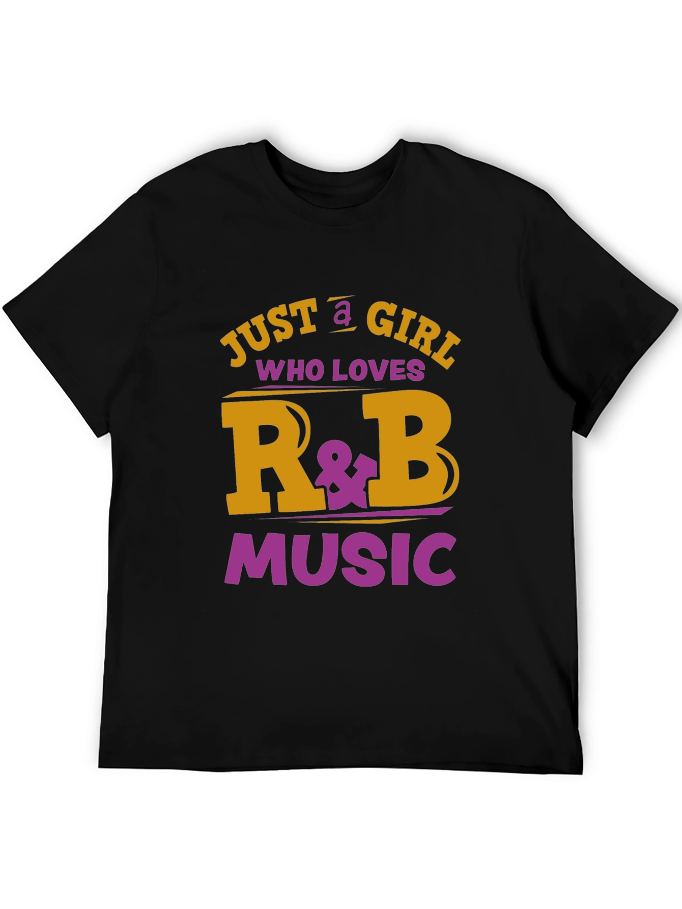 Just a Girl Who Loves R&B Music Graphic T-Shirt