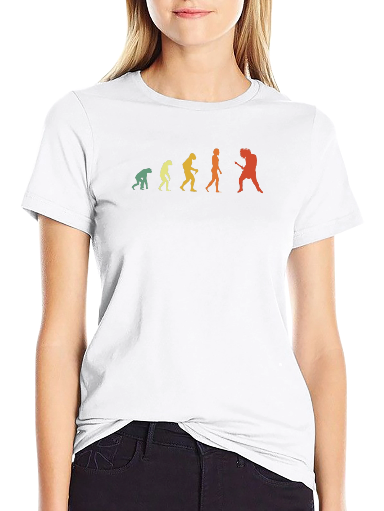 Evolution of Rock T-Shirt - Black Graphic Tee