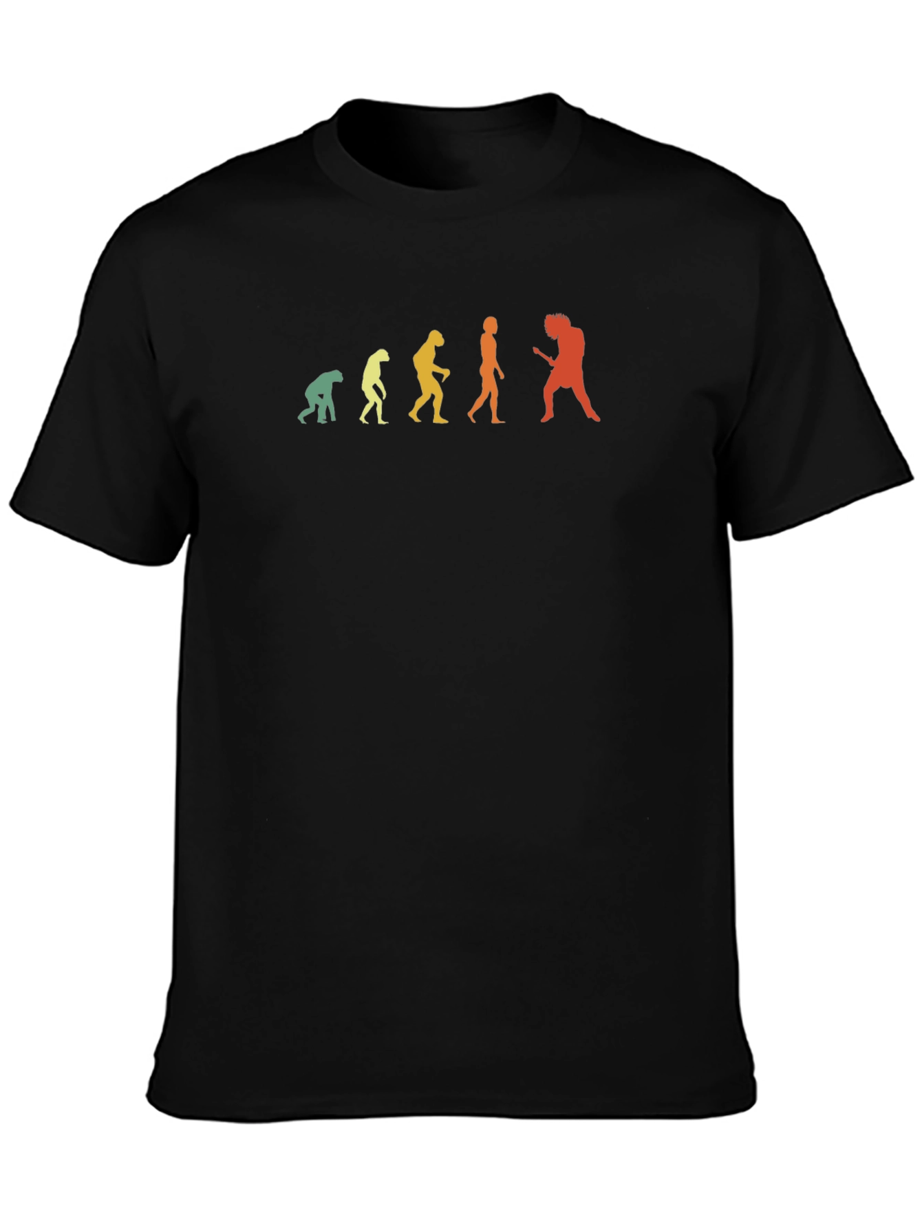 Evolution of Rock T-Shirt - Black Graphic Tee