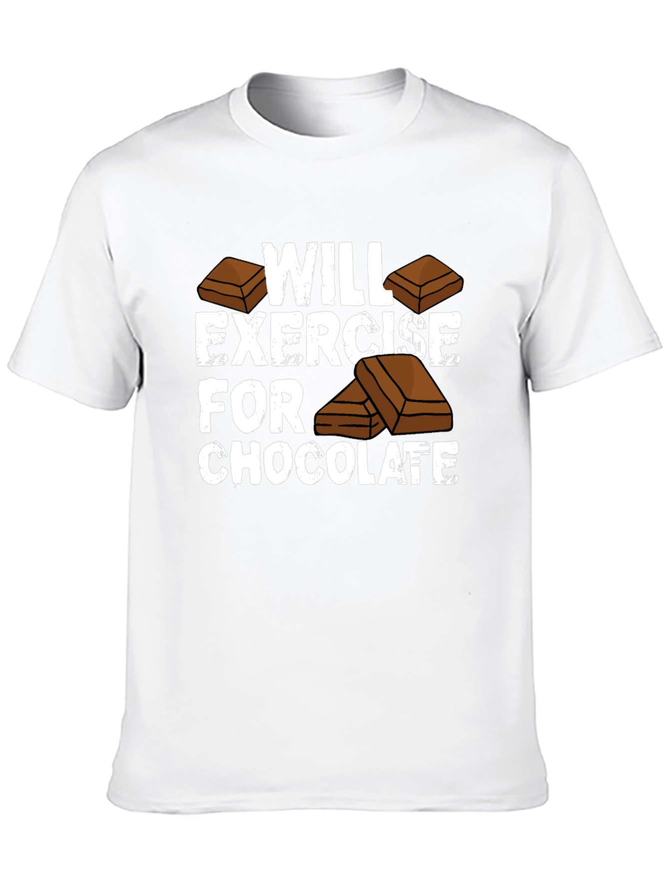 Will Exercise For Chocolate Funny T-Shirt