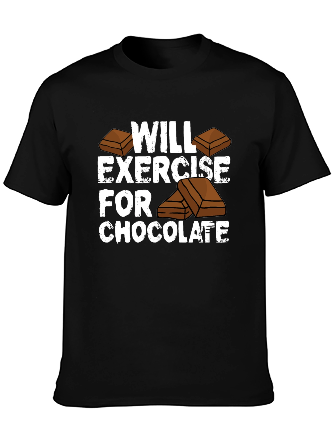 Will Exercise For Chocolate Funny T-Shirt