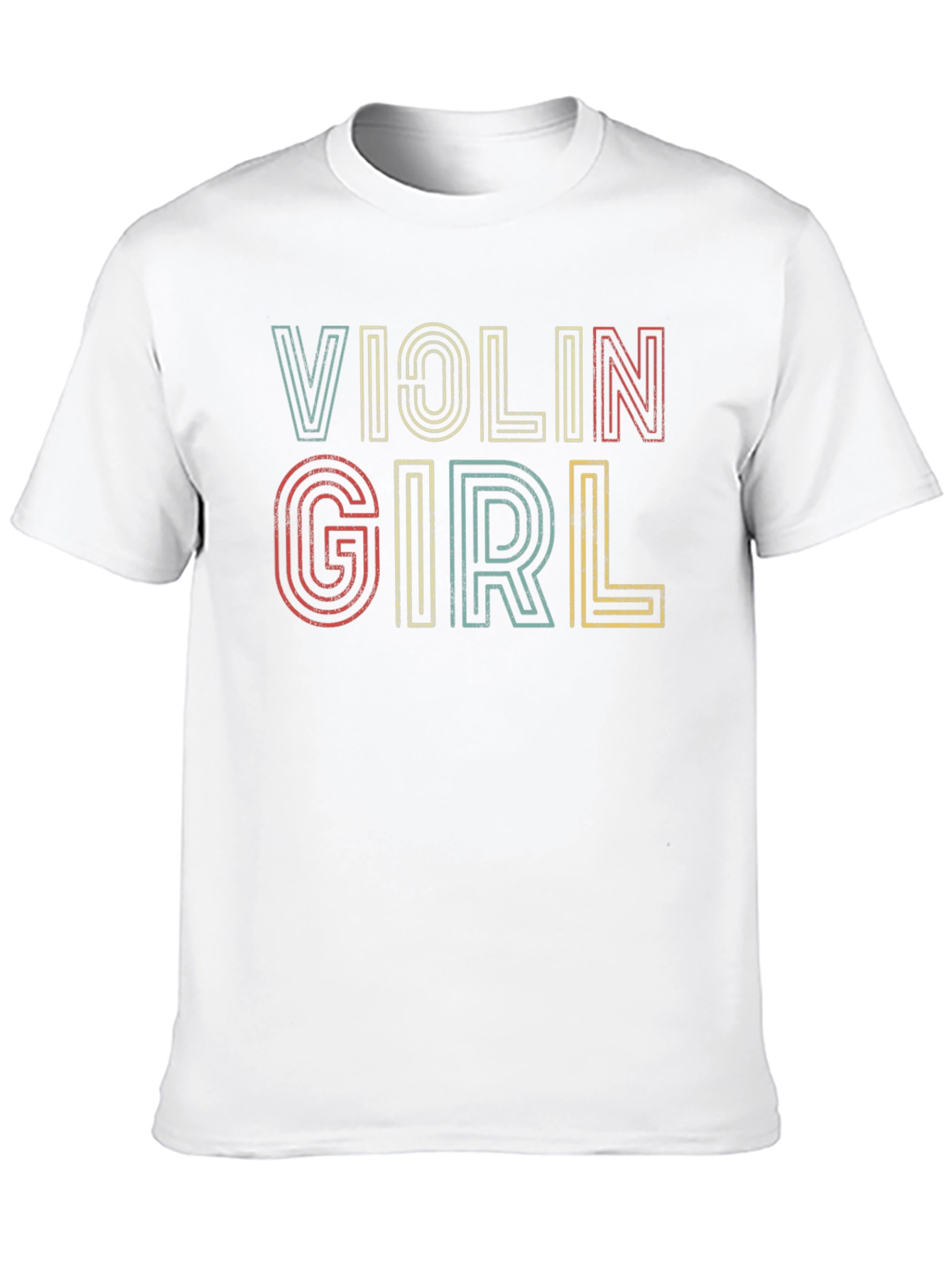 Violin Girl Retro Graphic Tee