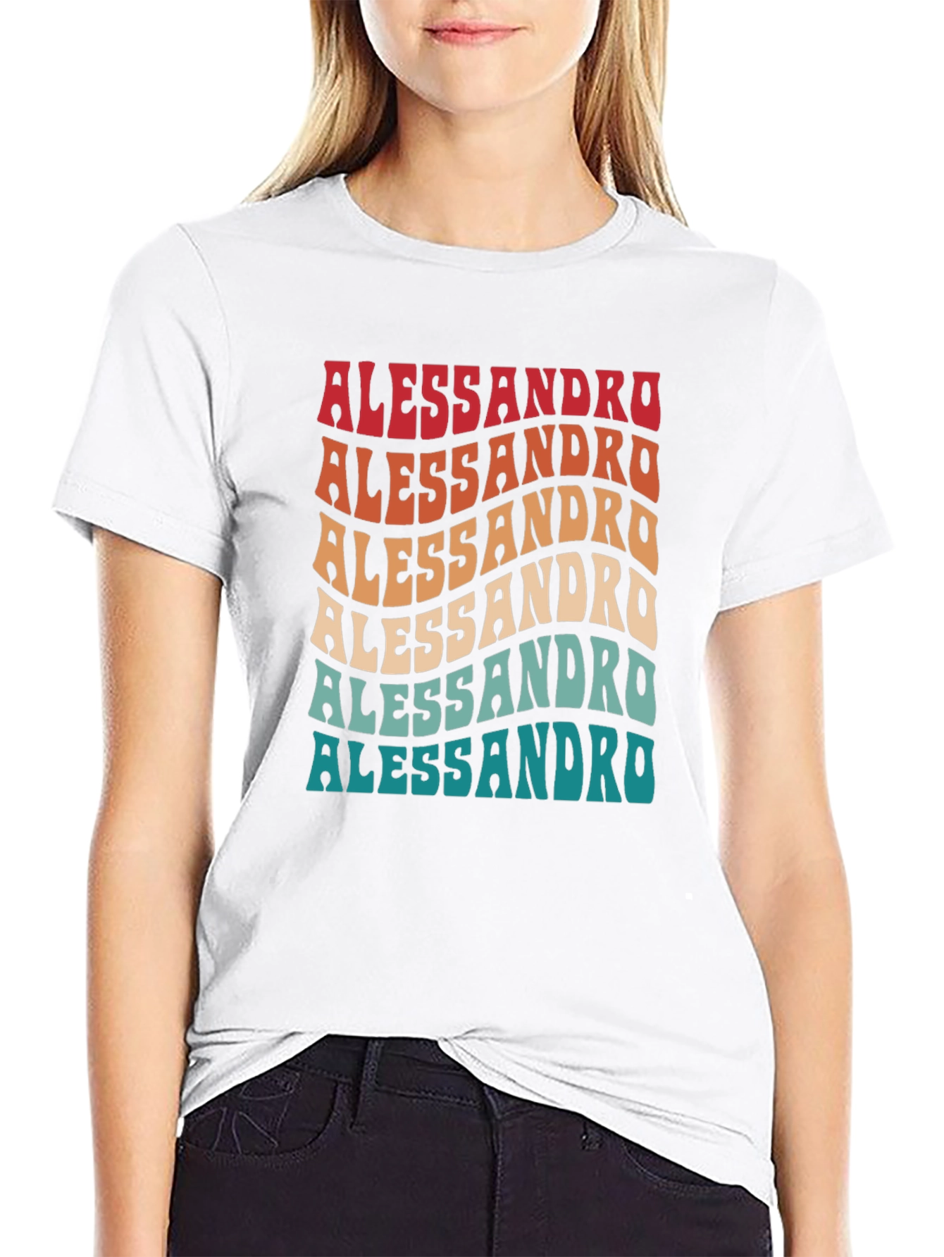 Retro Alessandro Name Tee - Cool Personalized Gift!