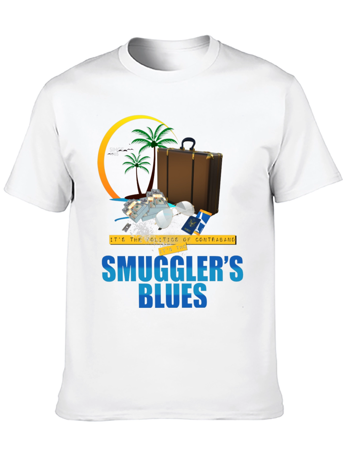 Smugglers Blues T-Shirt - Tropical Contraband Tee