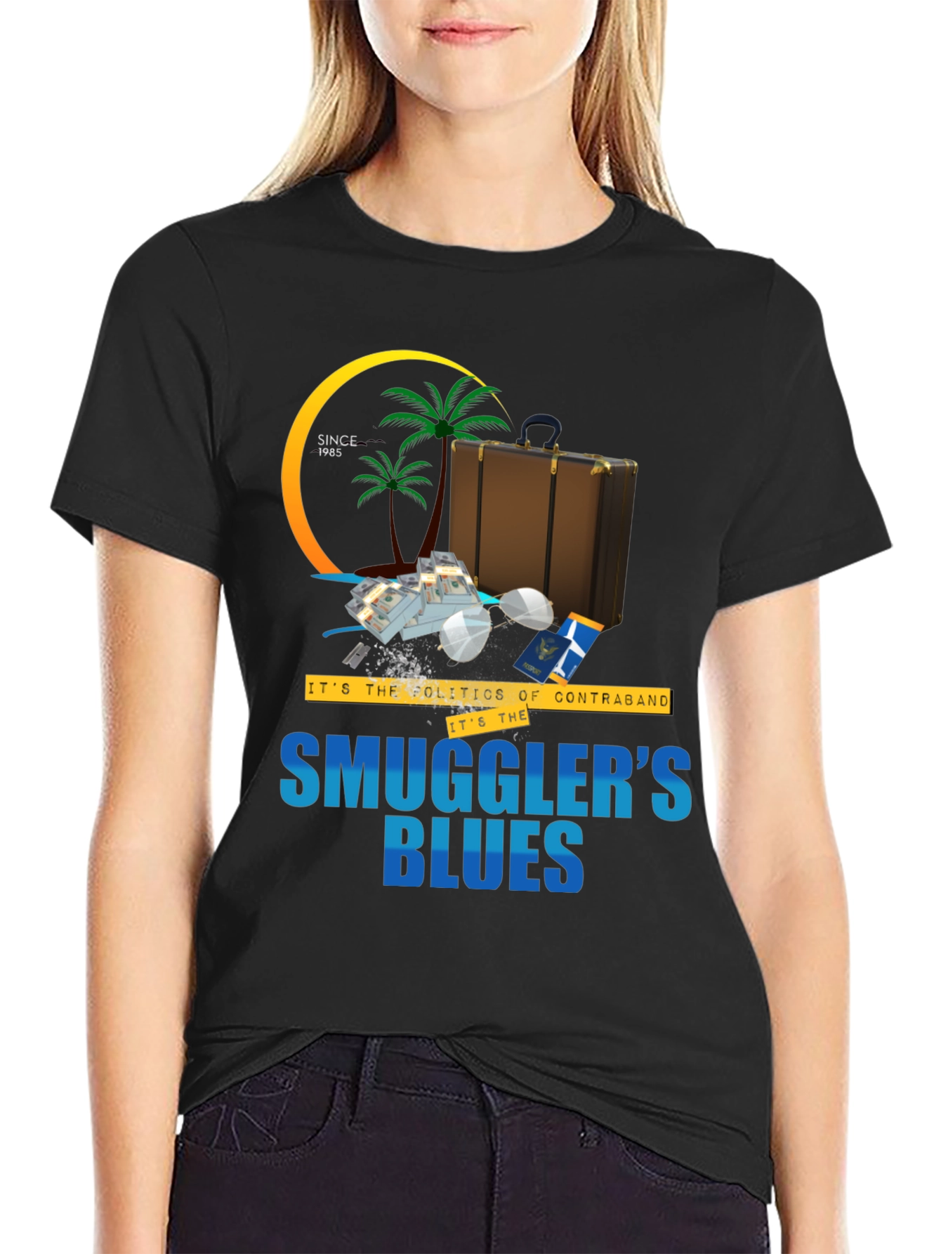 Smugglers Blues T-Shirt - Tropical Contraband Tee