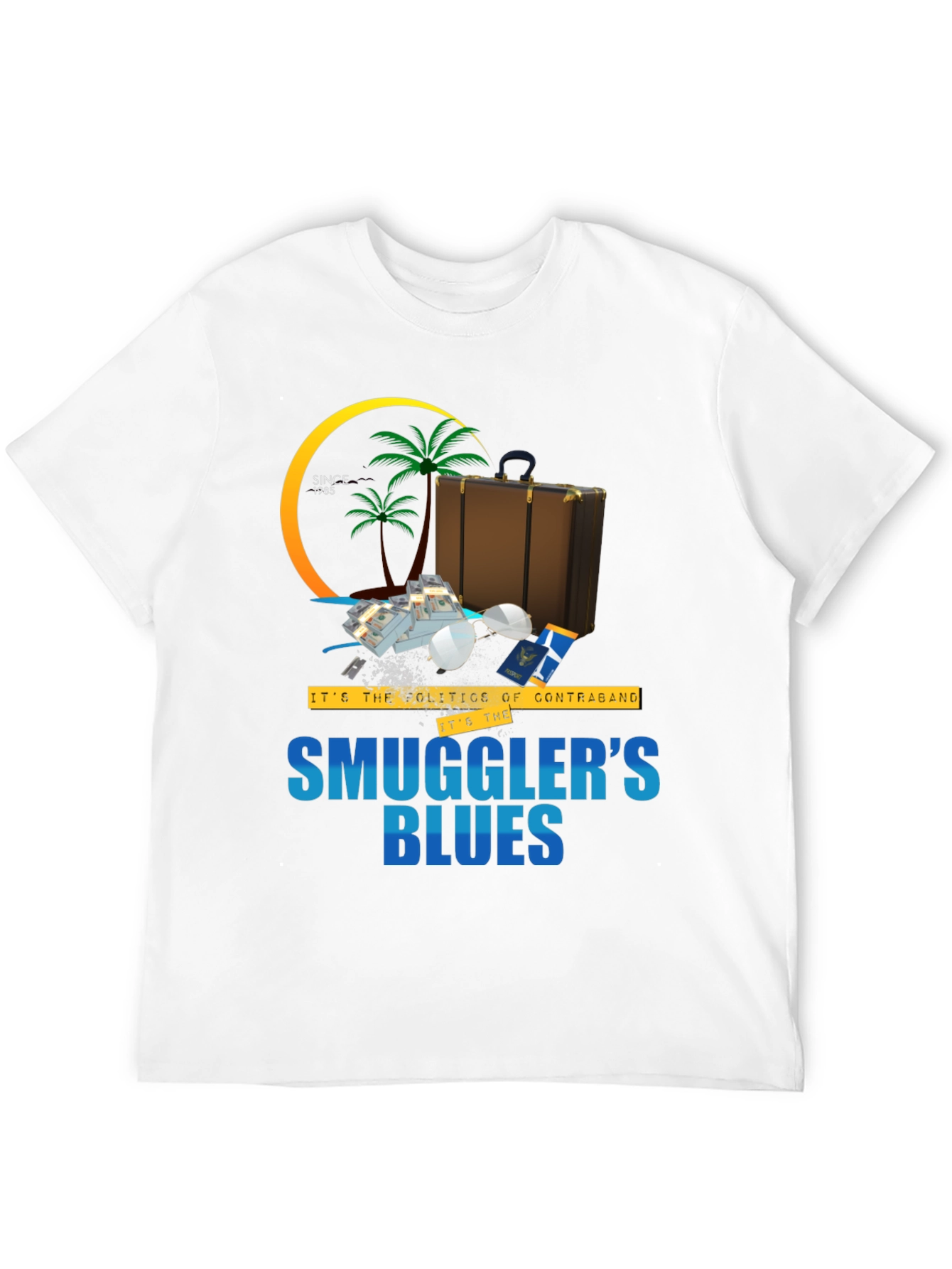 Smugglers Blues T-Shirt - Tropical Contraband Tee