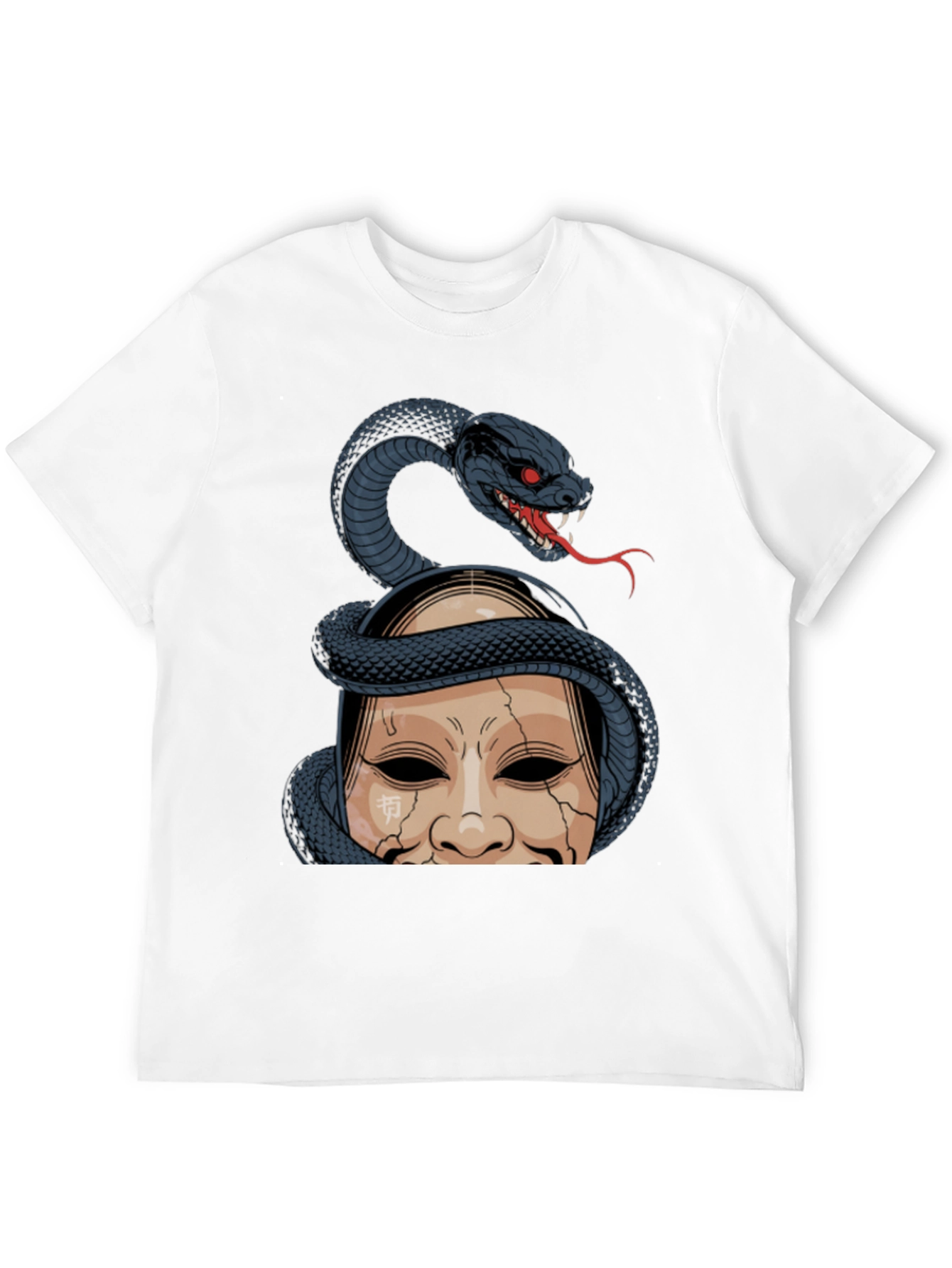 Snake and Mask Graphic T-Shirt