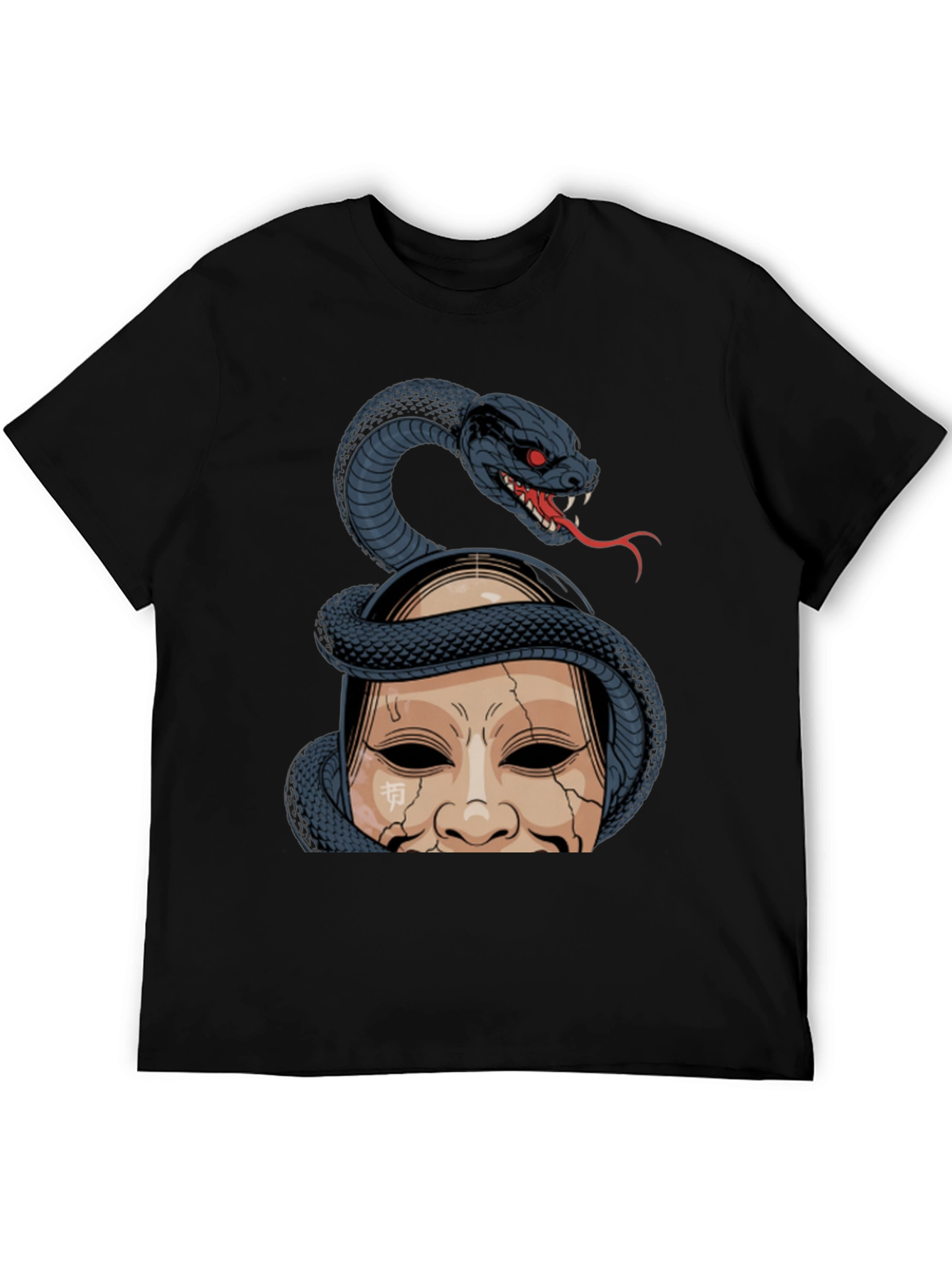 Snake and Mask Graphic T-Shirt