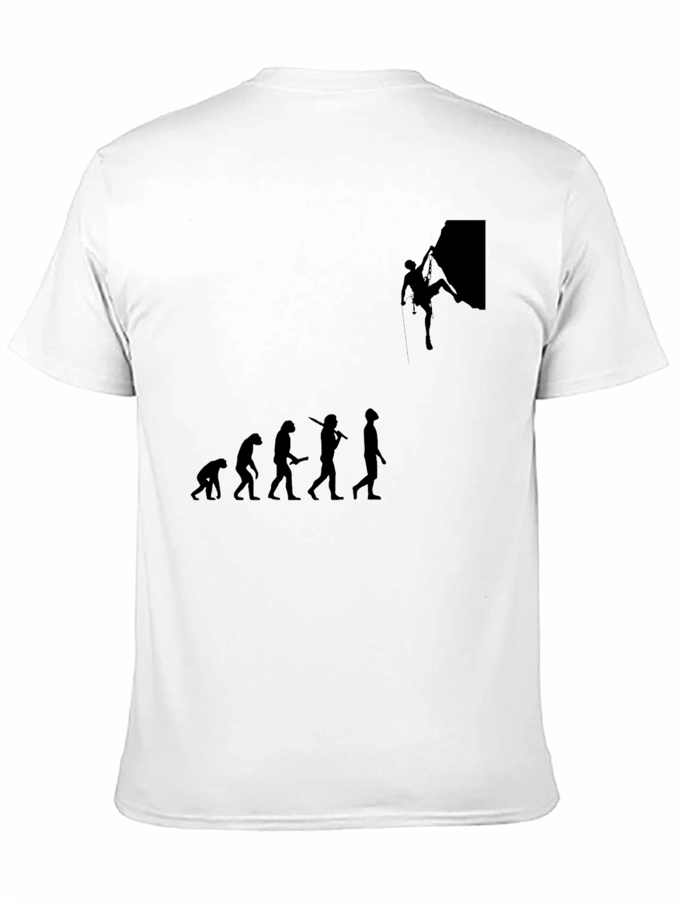 Climbing Evolution Graphic Tee - Black